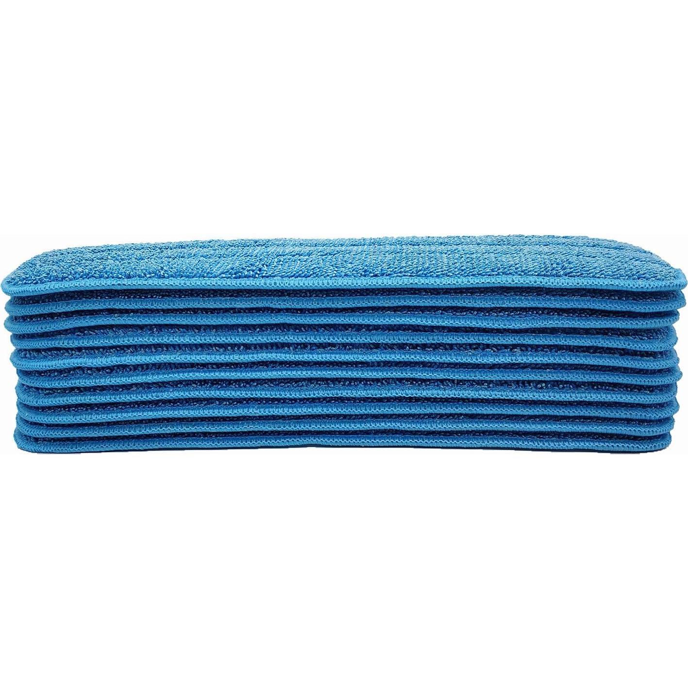 Paquete de 10 almohadillas de mopa de microfibra Xindejia 42x13.5cm