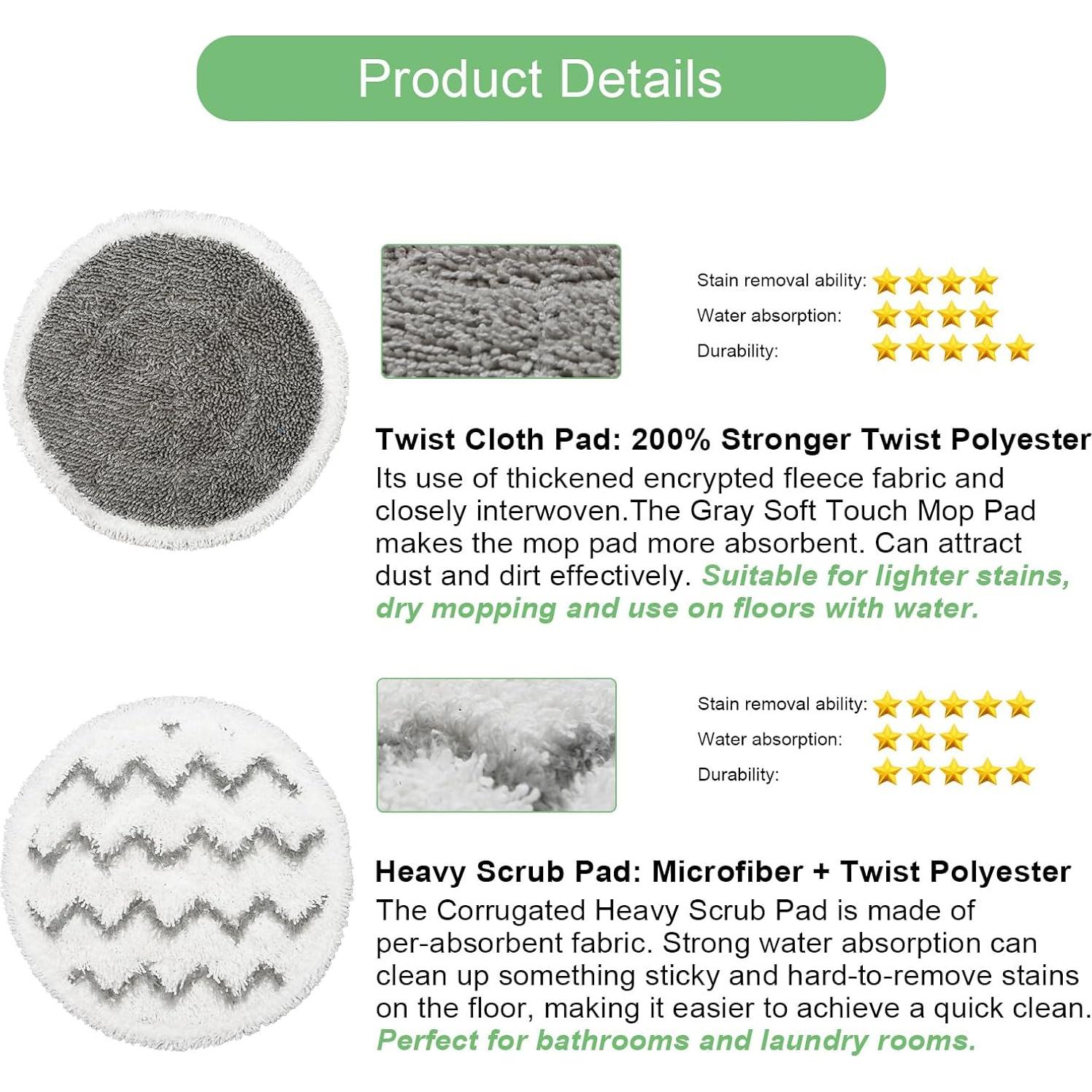 Paquete de 10 almohadillas de reemplazo para mopas Shark S7000