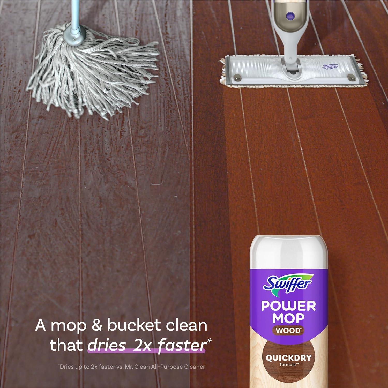 Limpiador de pisos de madera Swiffer Power Mop 1.5L aroma limón