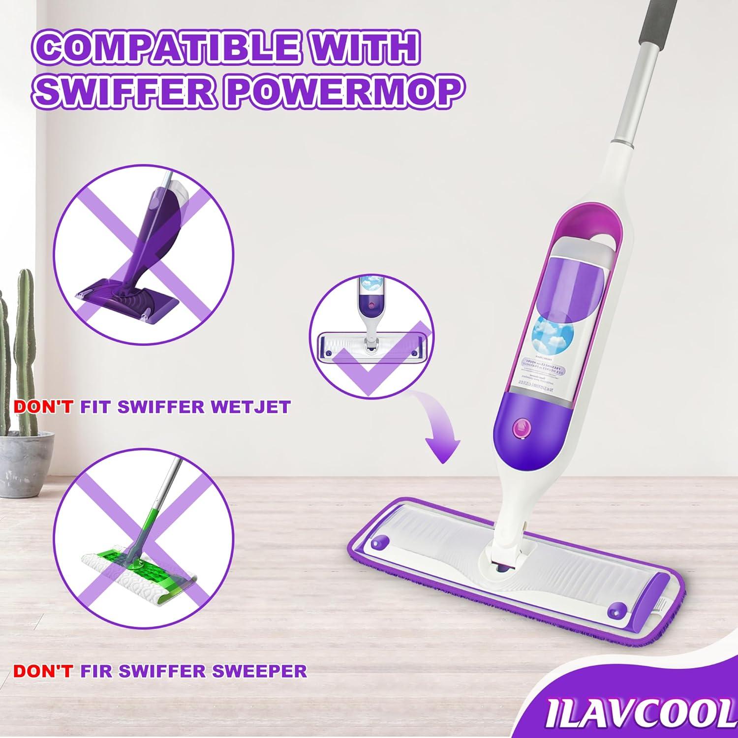 Paquete de 4 almohadillas reutilizables ILAVCOOL para Swiffer