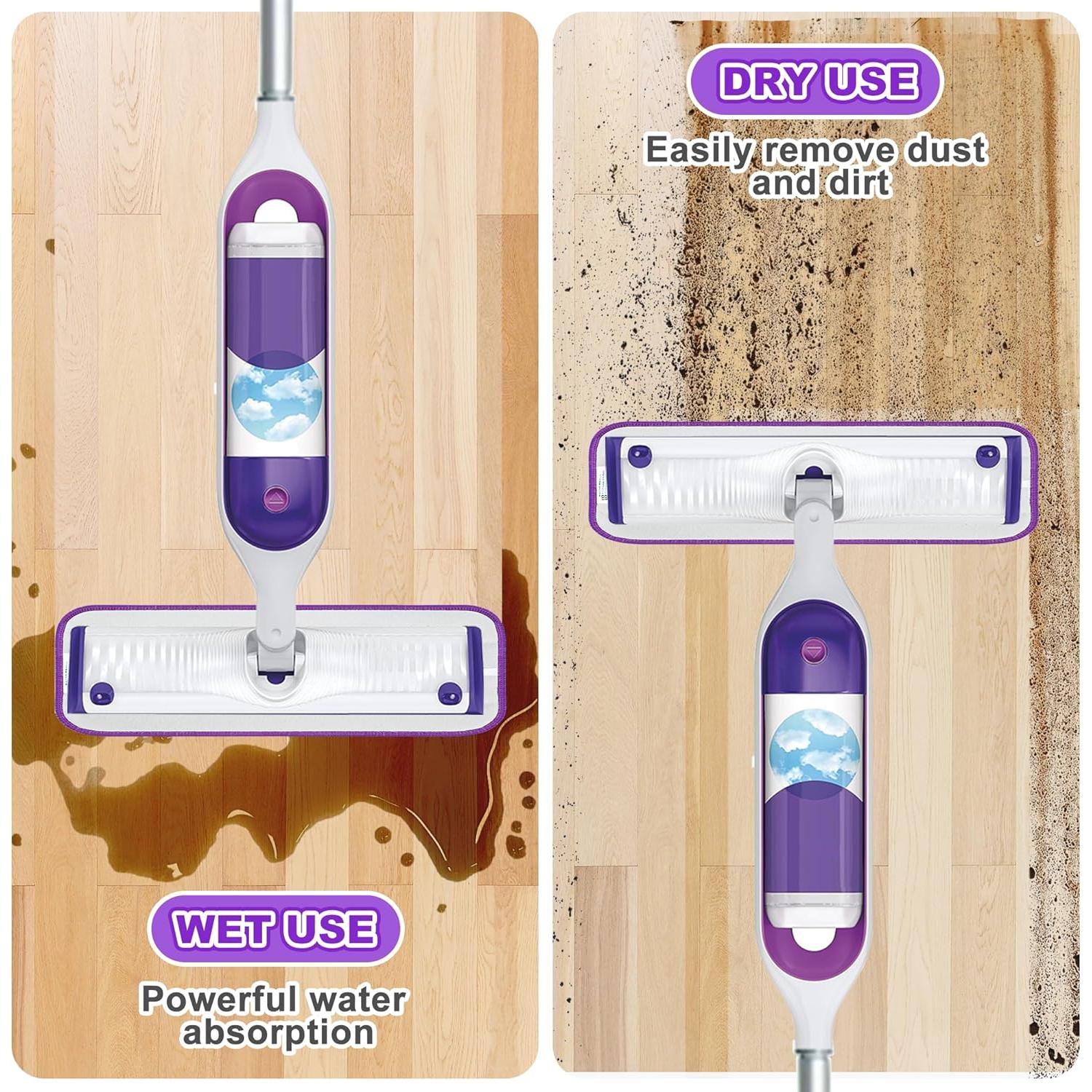 Paquete de 4 almohadillas reutilizables ILAVCOOL para Swiffer