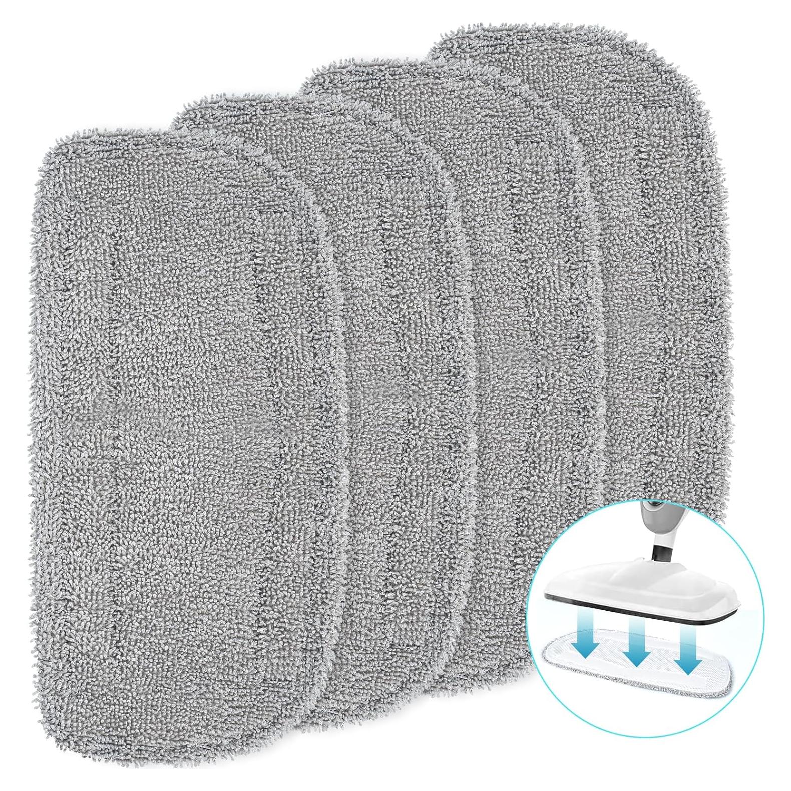 LOVECO 4 Almohadillas de Vapor Reemplazo Microfibra 31.5x15cm