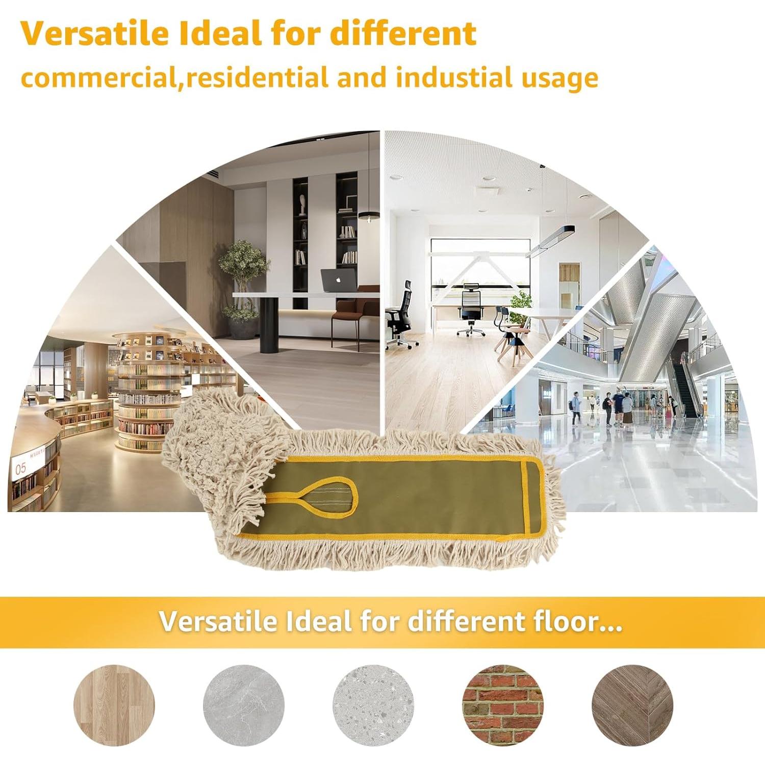 Paquete de 3 cabezales de mopa de polvo YAYODS 15.24x91.44 cm