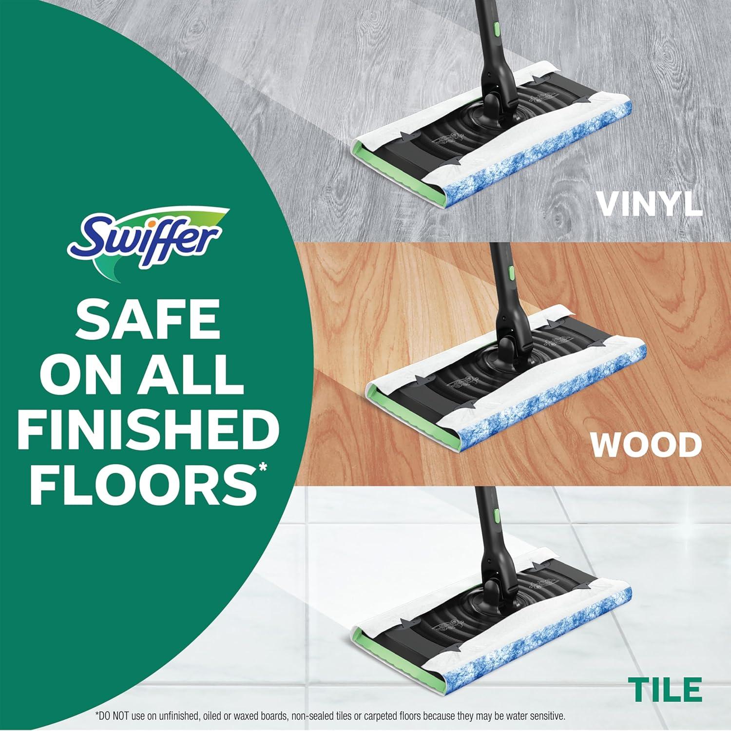 Swiffer Deluxe Kit 2-en-1 para Barrer y Trapear Pisos