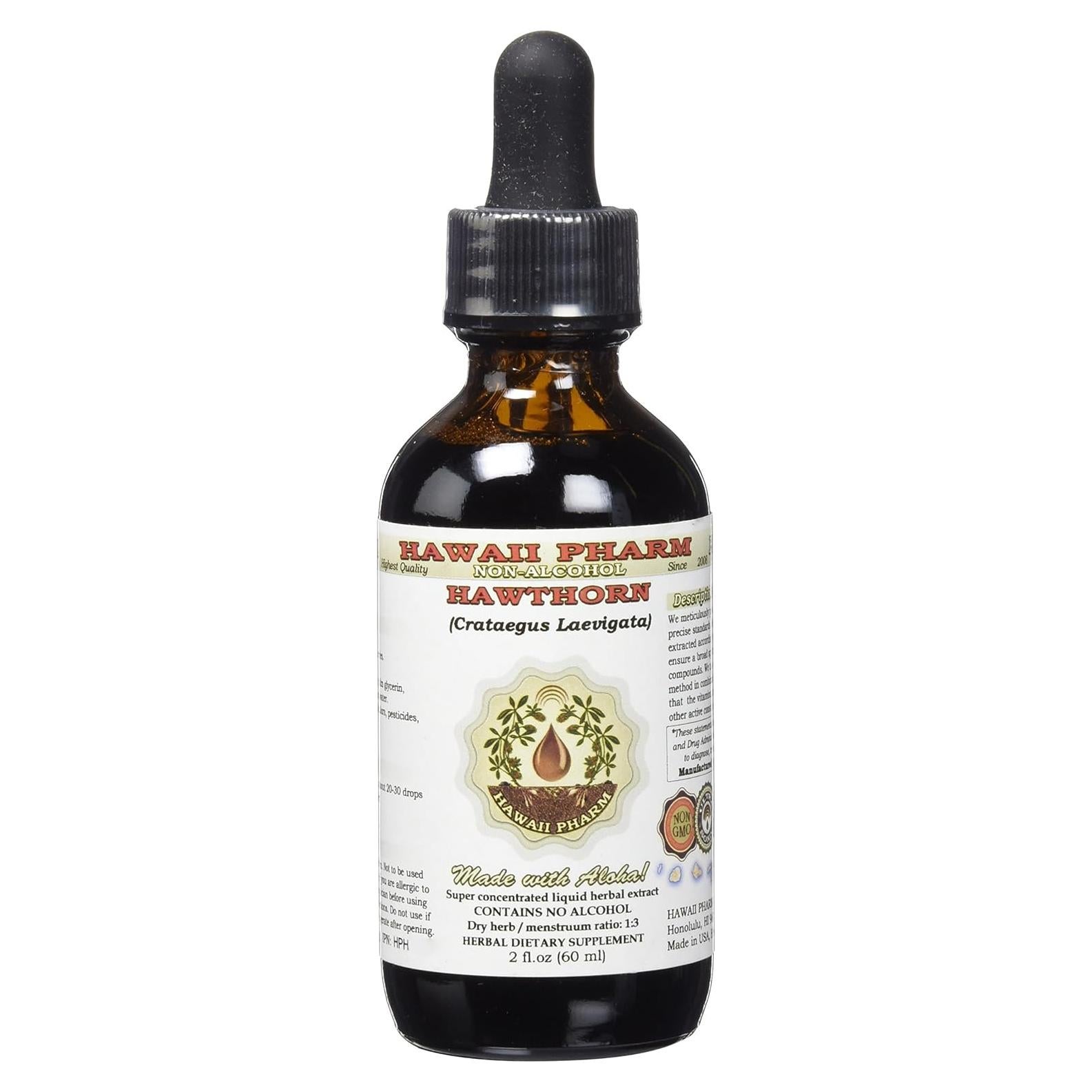 Extracto Líquido de Espino Orgánico Sin Alcohol 60 ml - HawaiiPharm