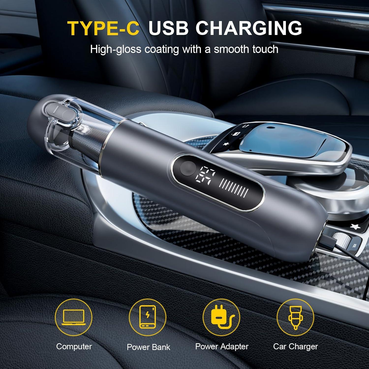 Aspiradora de Mano Inalámbrica Ederfun L-19 19000PA 4-en-1