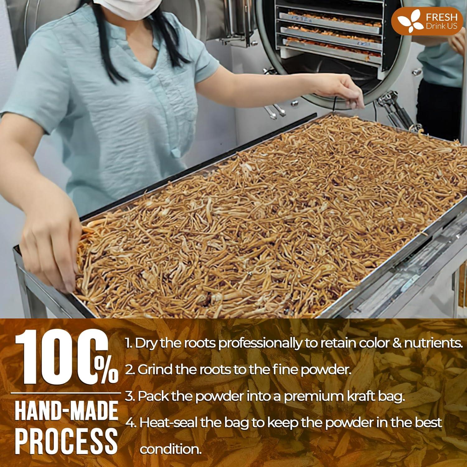 Polvo de Raíz de Bardana FreshDrinkUS 567g 100% Natural