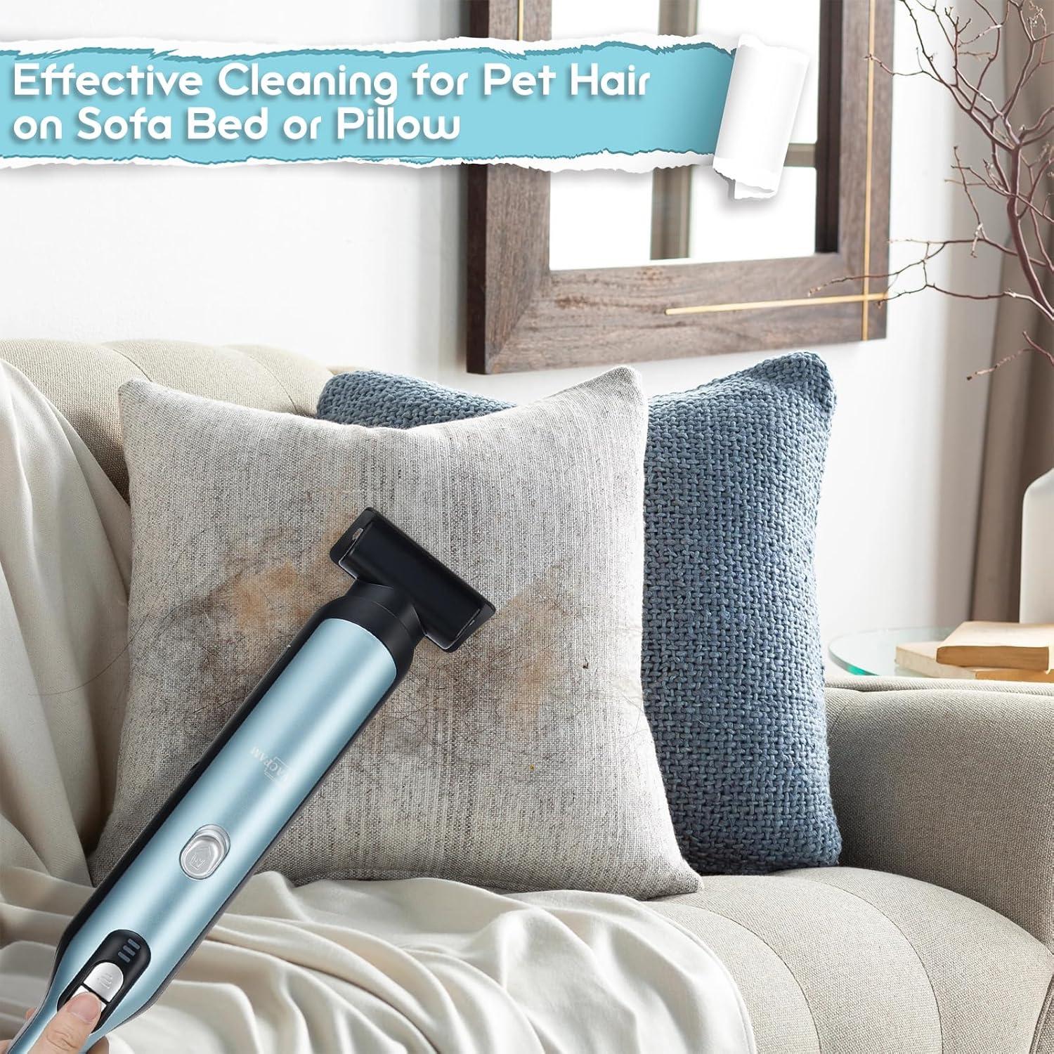 Handheld Cordless Vacuum Cleaner, Portable Car Vacuum with 18KPa Suction Power,Quick-Charge Hand Vac with LED Headlight & Storage Dock, Dust Buster for Home Office Desk Keyboards Pet Hair, Blue