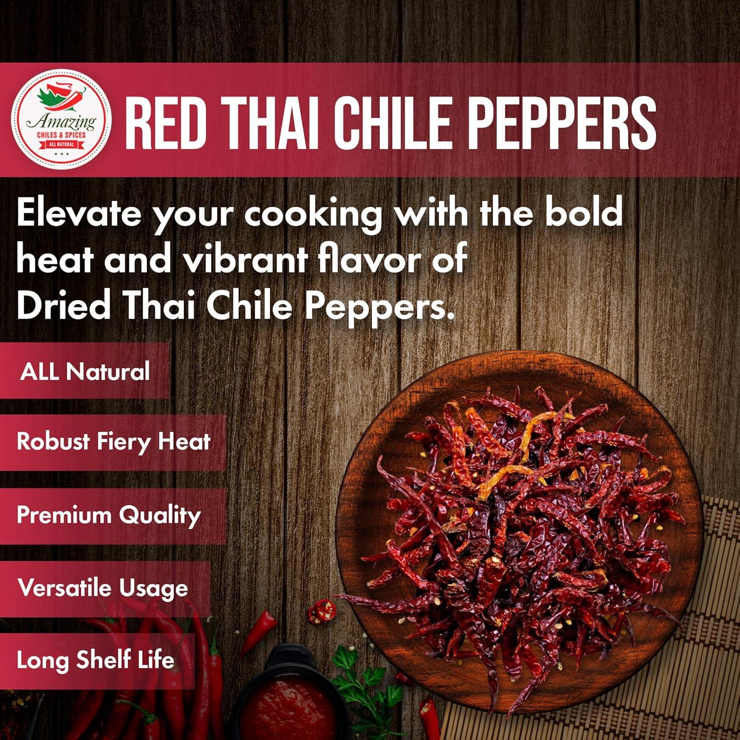 Pimientos Chiles Rojos Tailandeses Amazing Chiles 0.45 kg