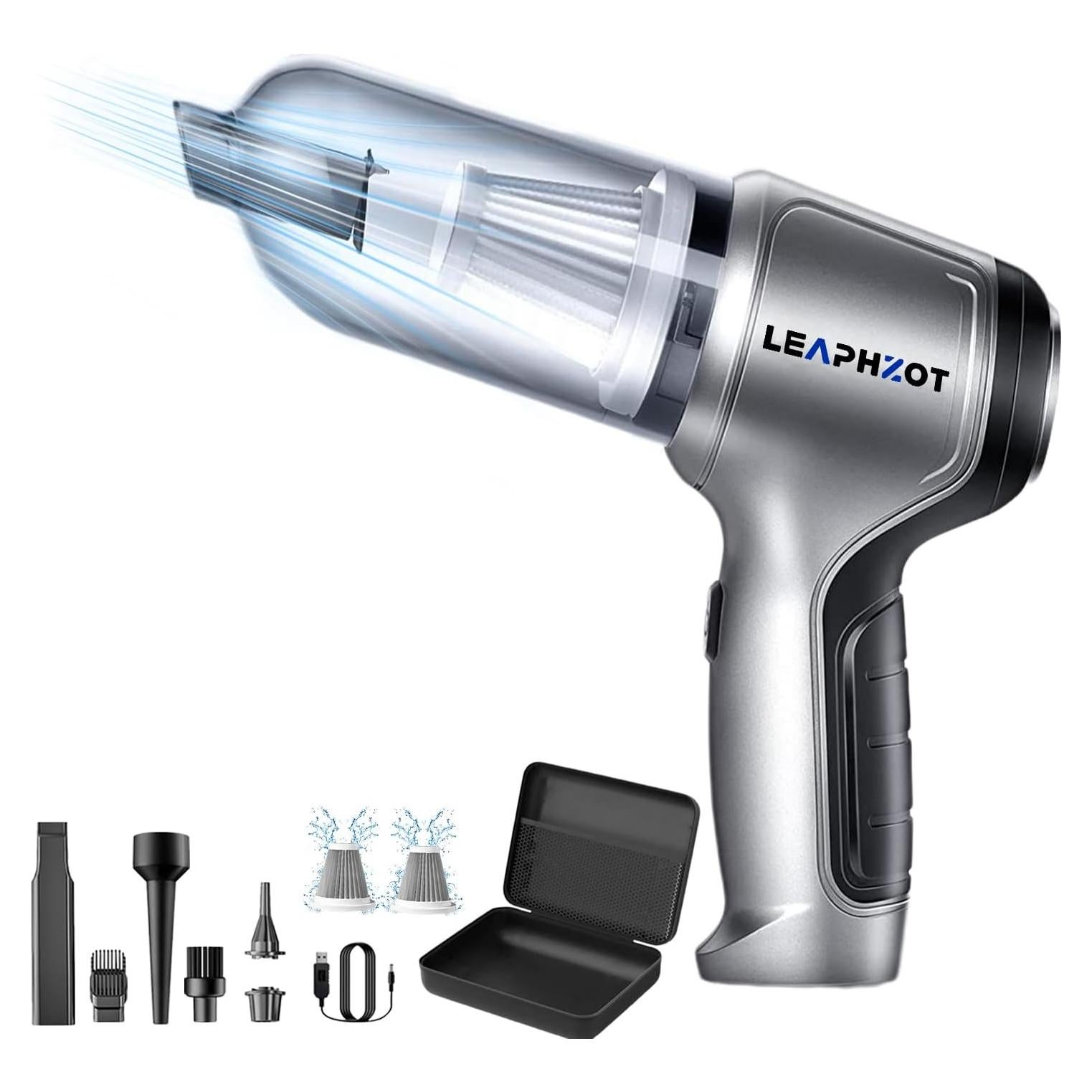 Aspiradora Mini Inalámbrica LEAPHZOT ST-6645 15000PA 3 en 1