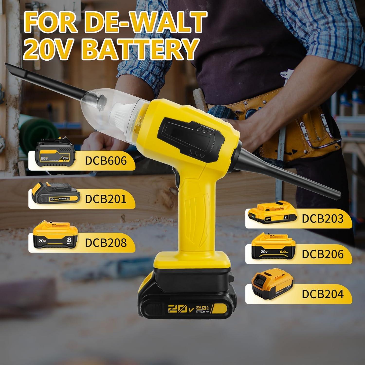 Aspiradora de Coche Inalámbrica IOHBThe DW068 120W 2 en 1