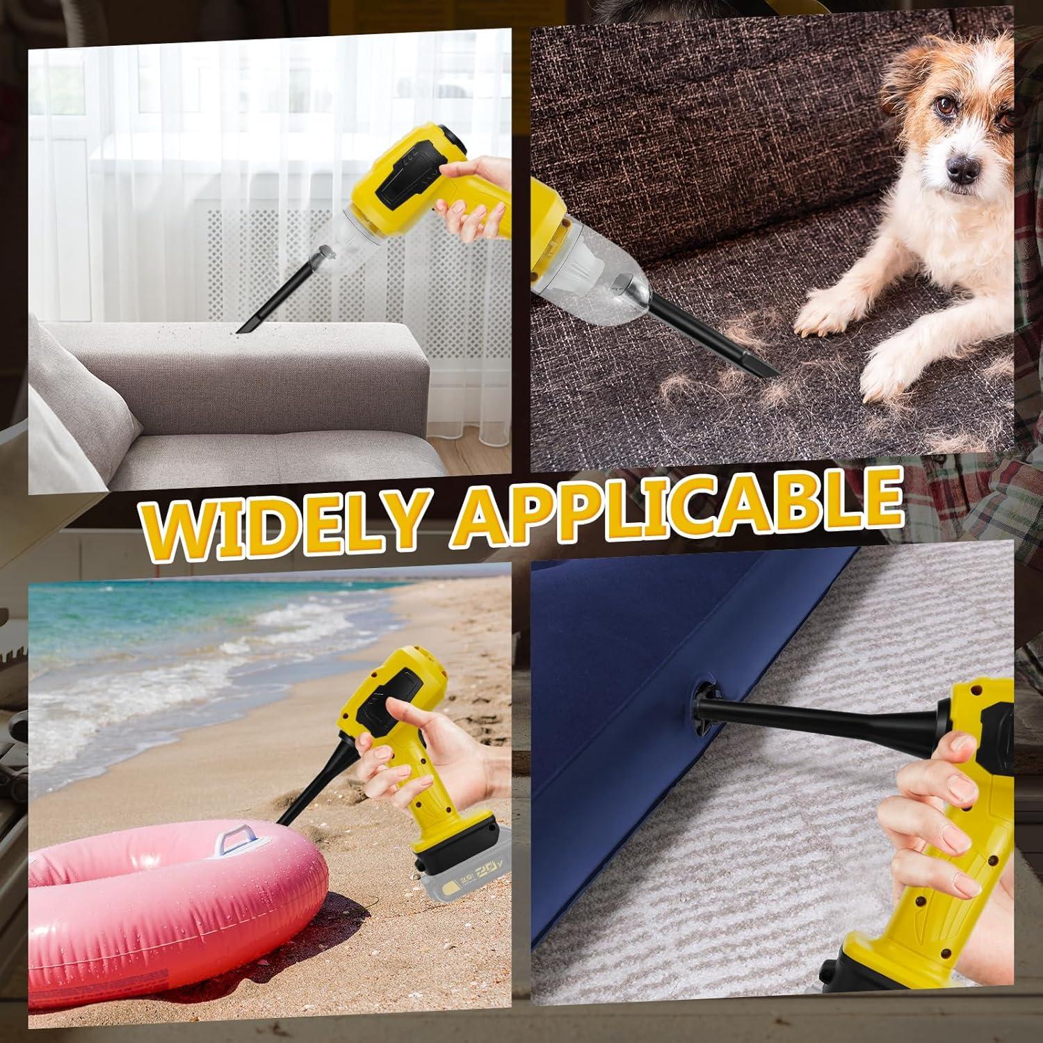 Aspiradora de Coche Inalámbrica IOHBThe DW068 120W 2 en 1