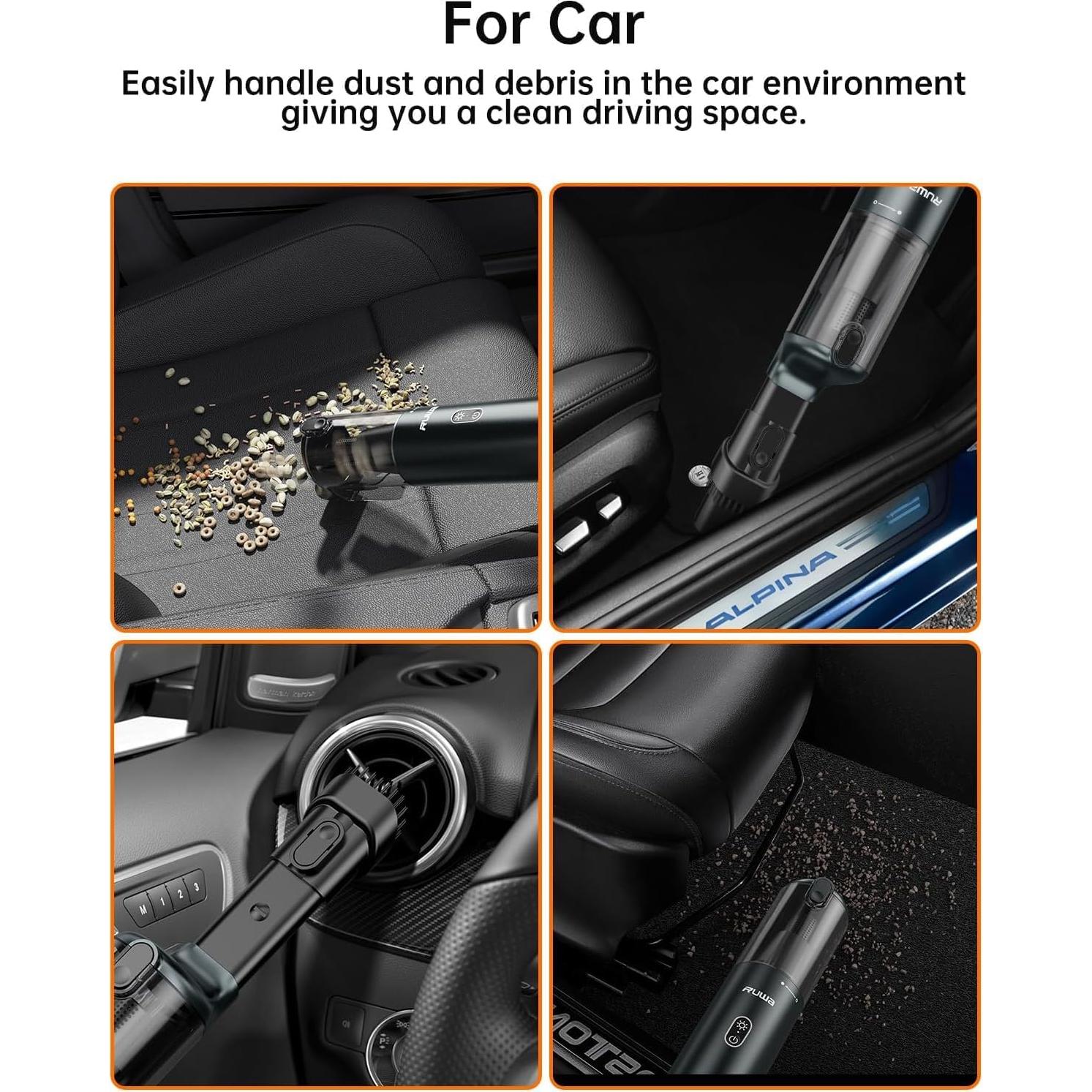 Aspiradora de Mano Inalámbrica Ruwa P17 Pro 300ml 120W