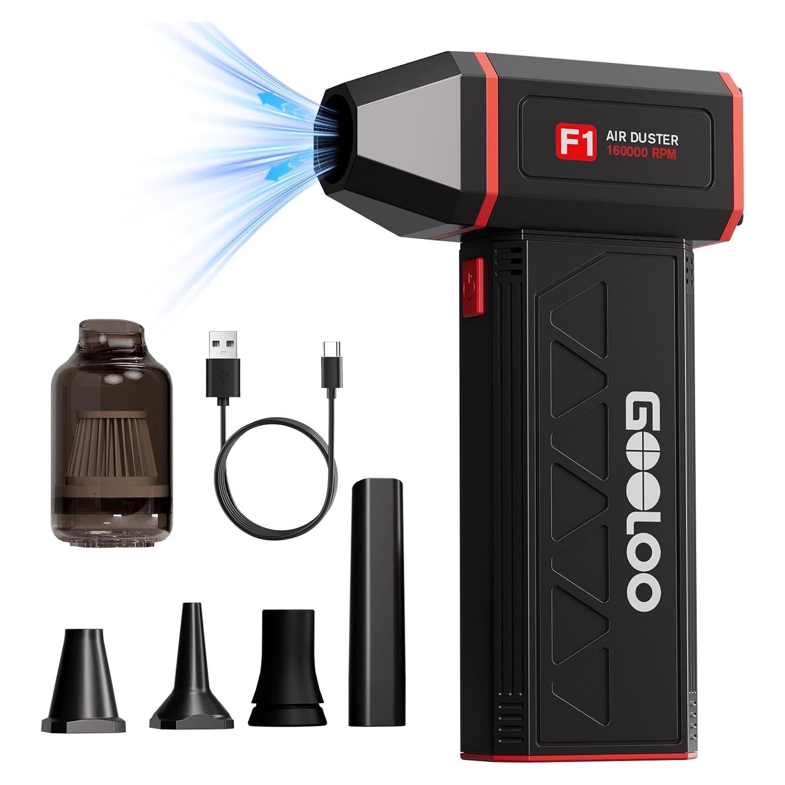 Soplador de Aire Comprimido GOOLOO F1 4 Velocidades 160000RPM