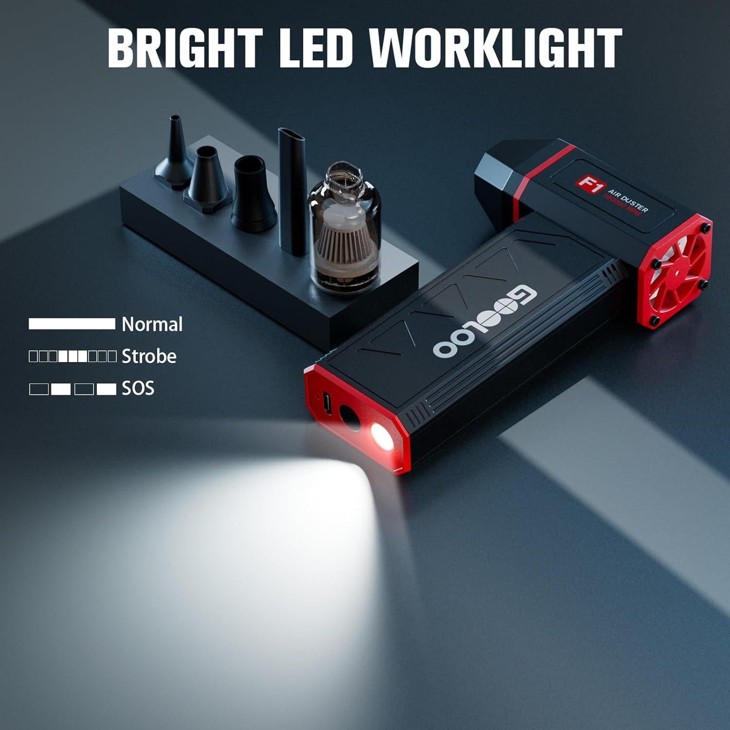 Soplador de Aire Comprimido GOOLOO F1 4 Velocidades 160000RPM