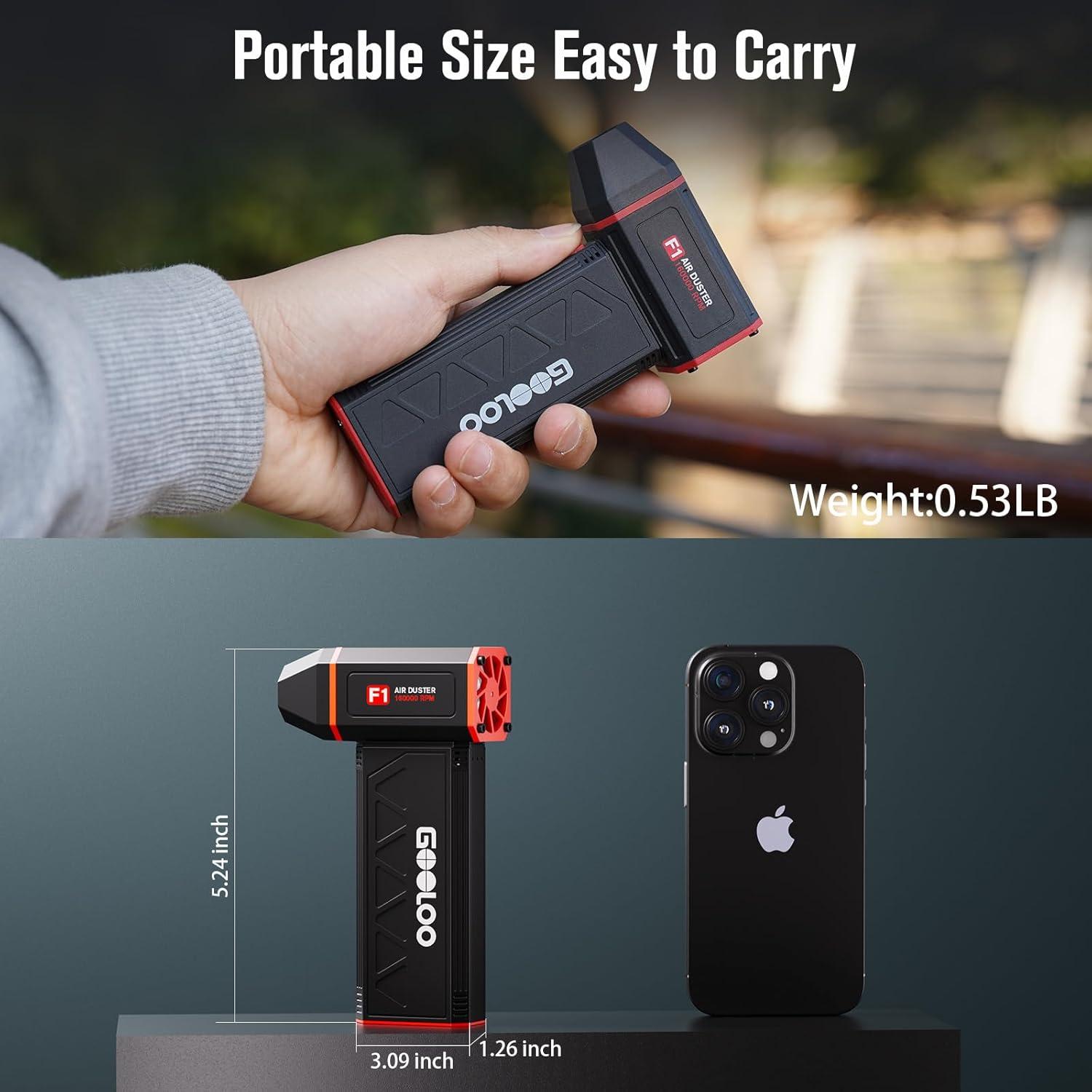 Soplador de Aire Comprimido GOOLOO F1 4 Velocidades 160000RPM