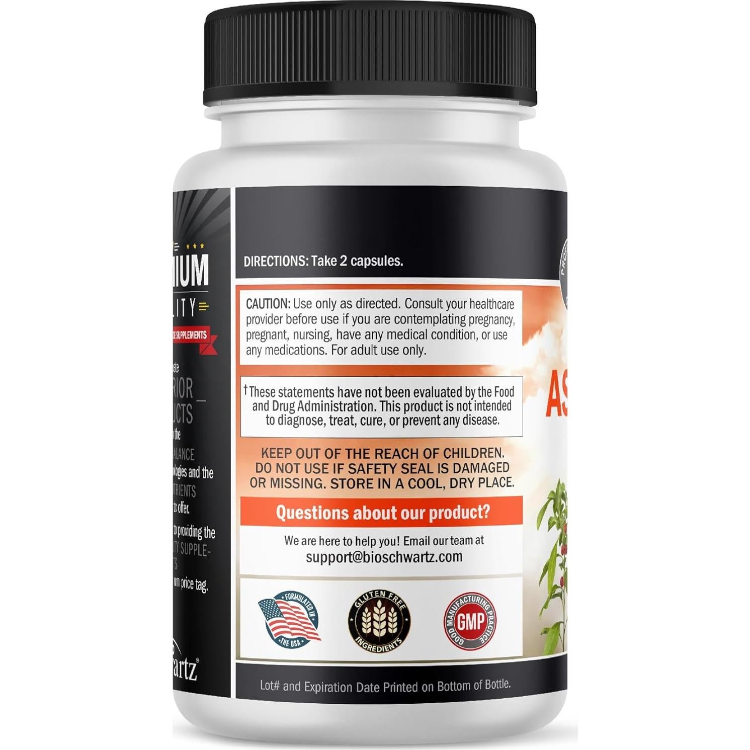 Cápsulas de Ashwagandha BioSchwartz 500mg - 120 Conteo