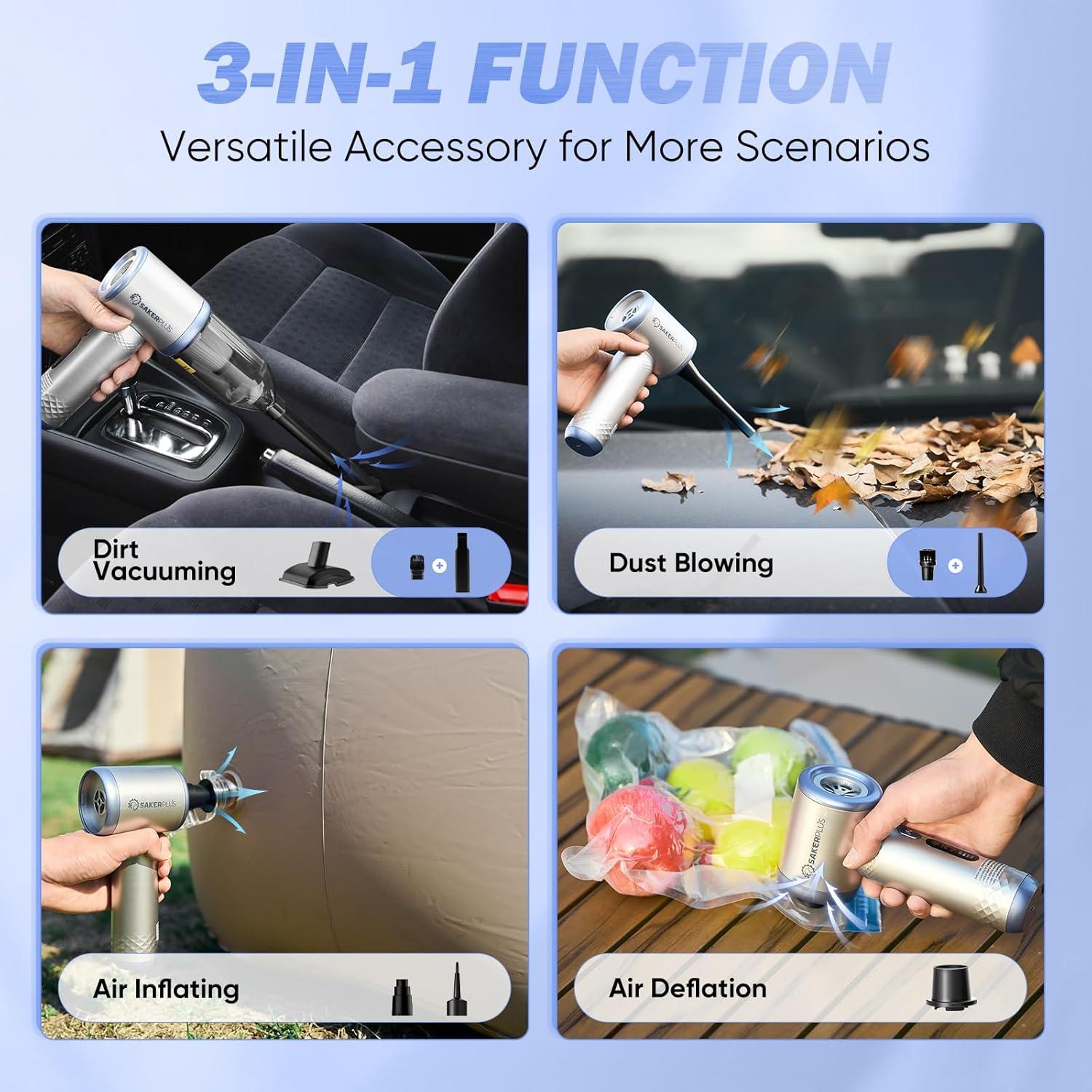 Aspiradora Portátil Inalámbrica SakerPlus DB-S03 18000Pa