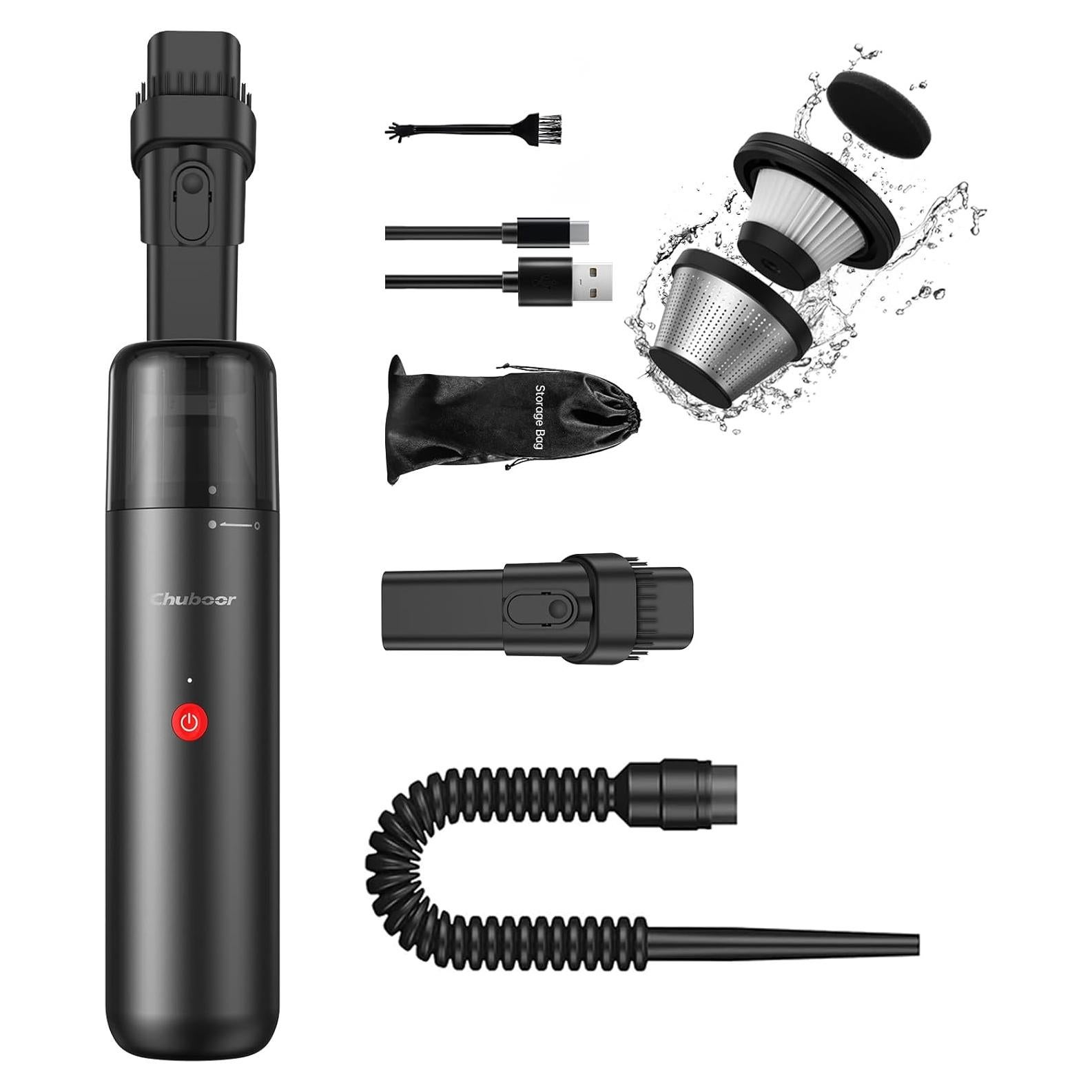 Aspiradora de Mano Inalámbrica Chuboor P10 70W 30min Negro