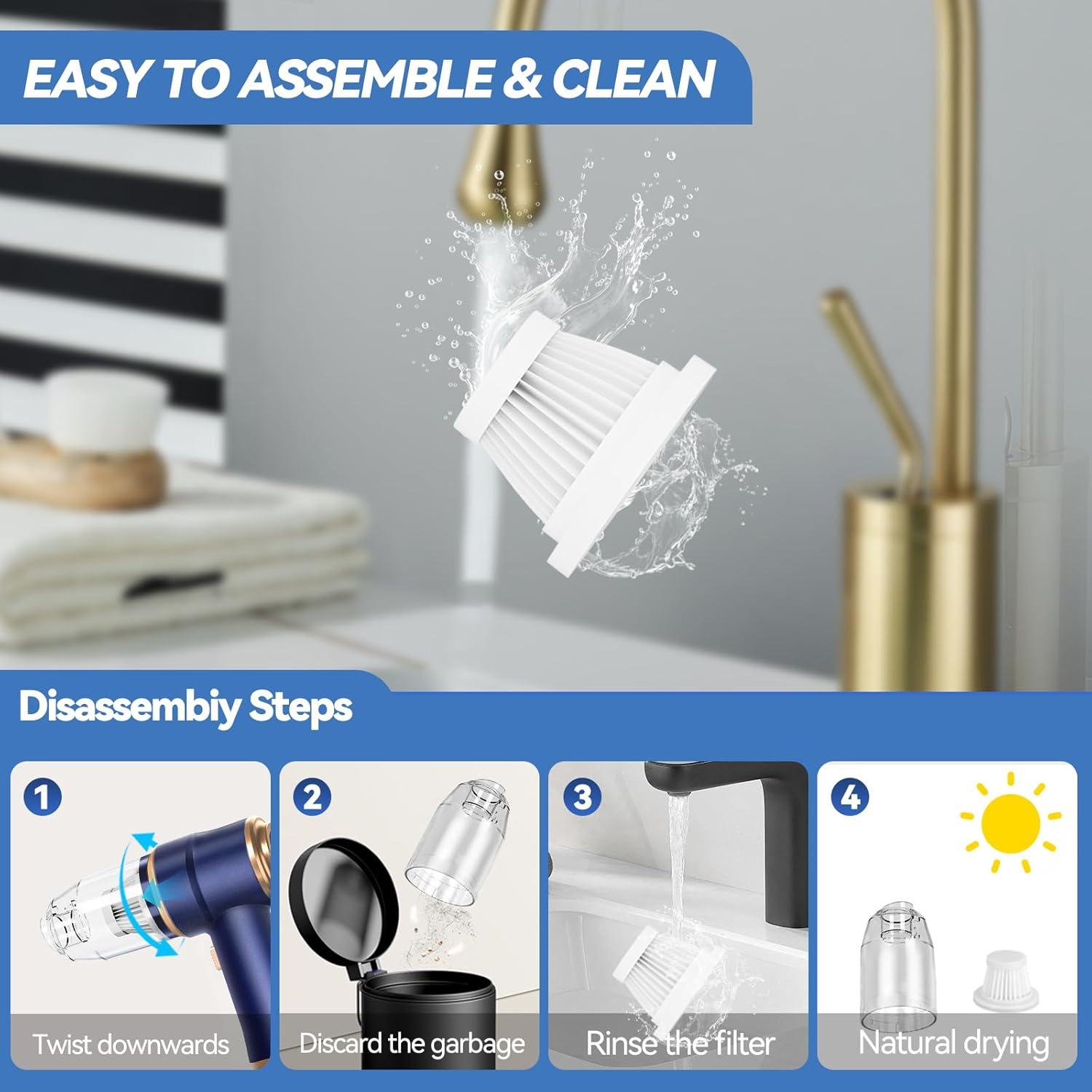 Aspiradora de Mano BELIBUY XCQ-808 Inalámbrica 20W Azul