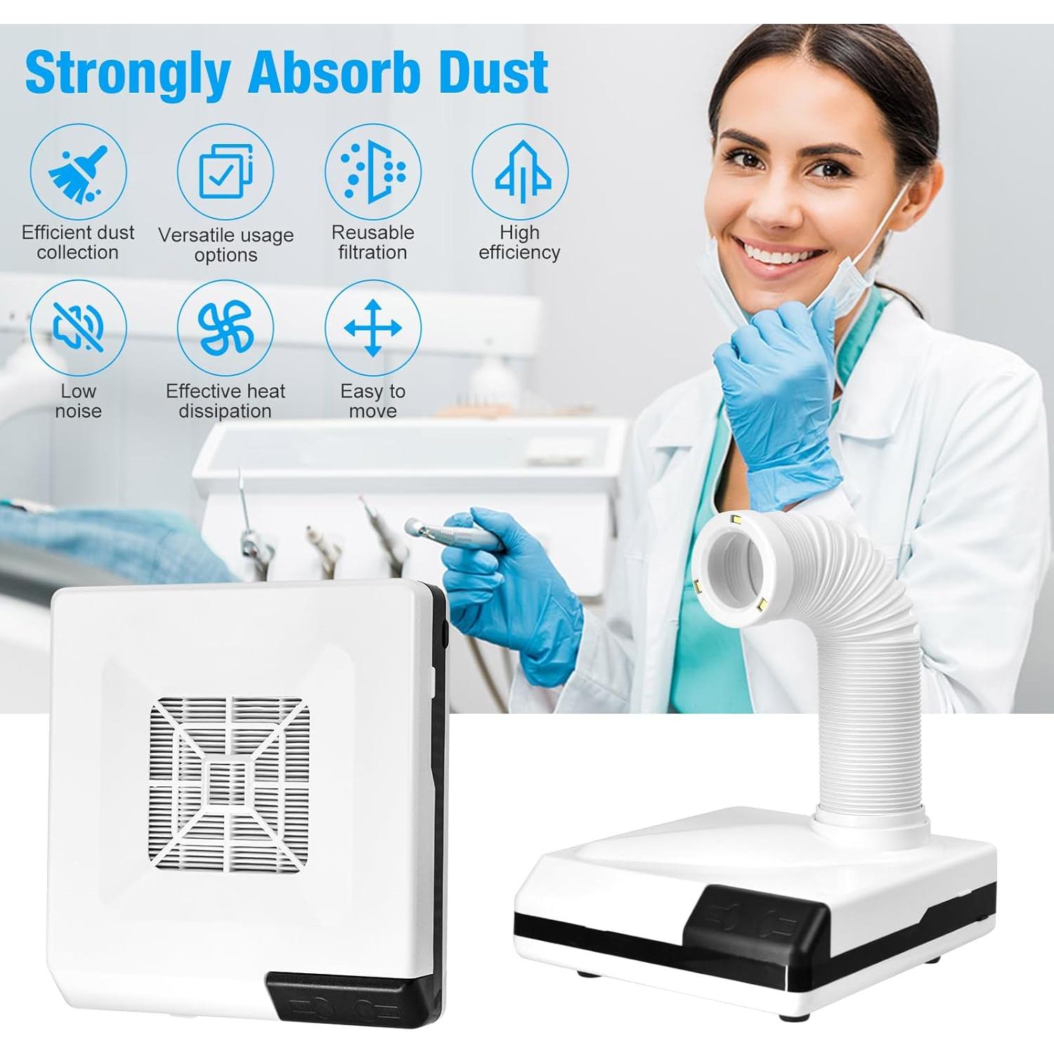 Colector de Polvo de Pulido BUIFAC BF-087 con Ventilador y LED