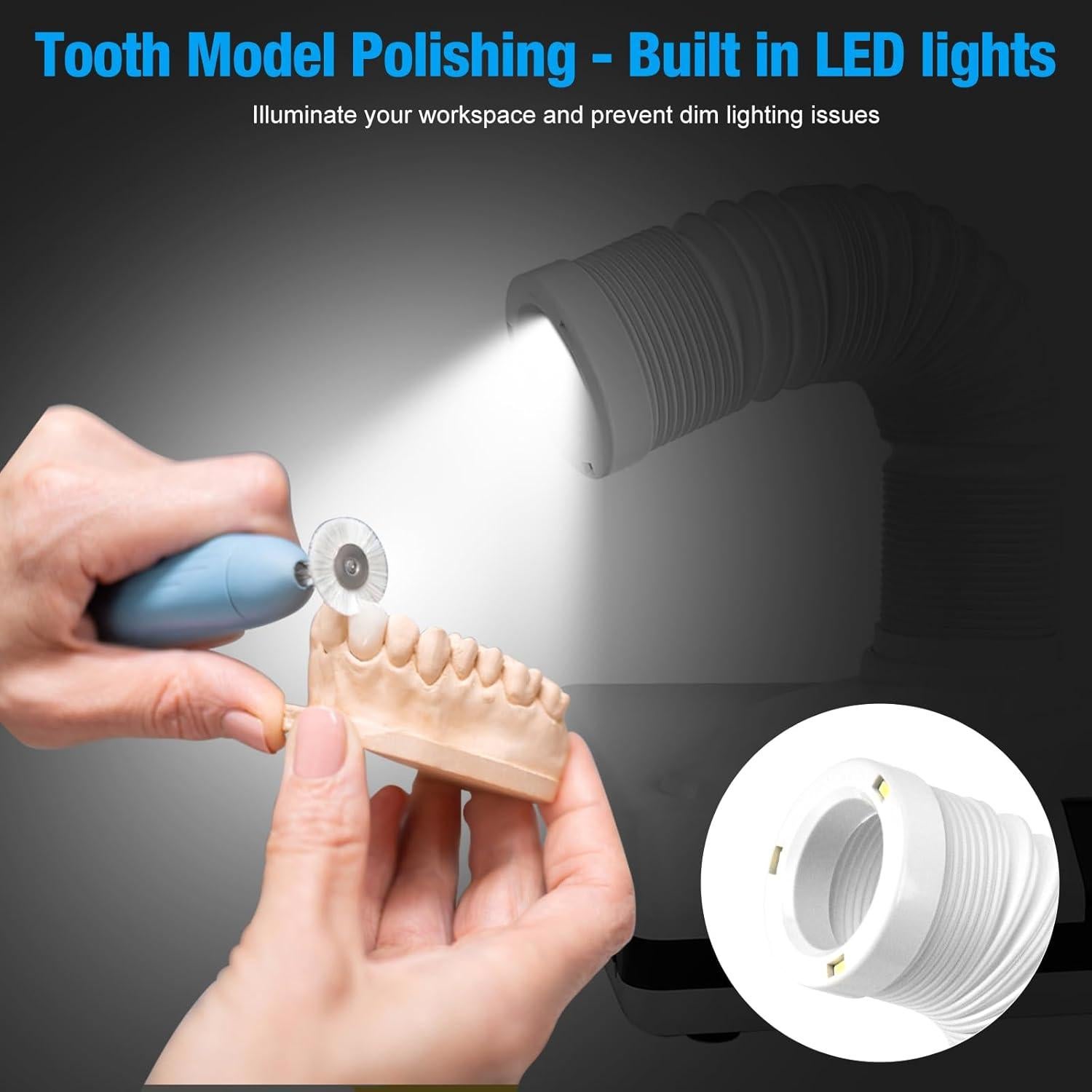 Colector de Polvo de Pulido BUIFAC BF-087 con Ventilador y LED