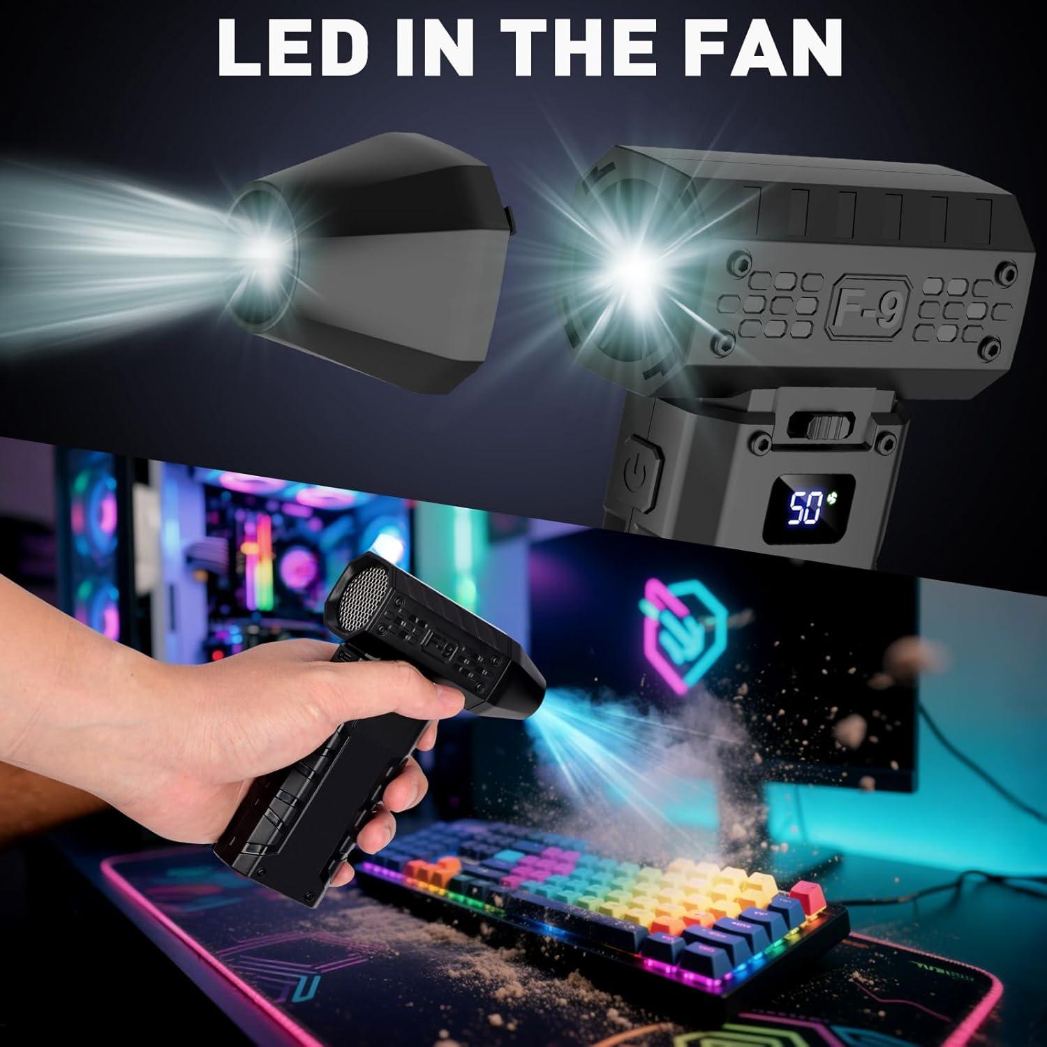 Soplador de Aire Eléctrico Inalámbrico Vynoblip 110,000 RPM