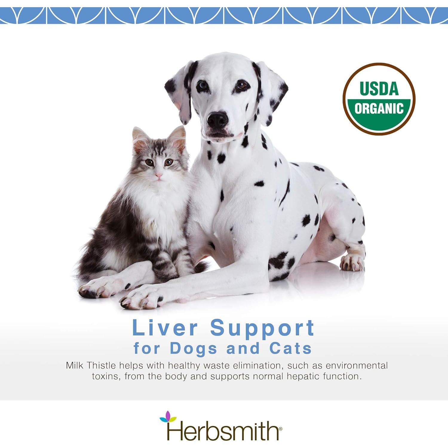 Suplemento Hepático Cardo Mariano Herbsmith 75g para Mascotas