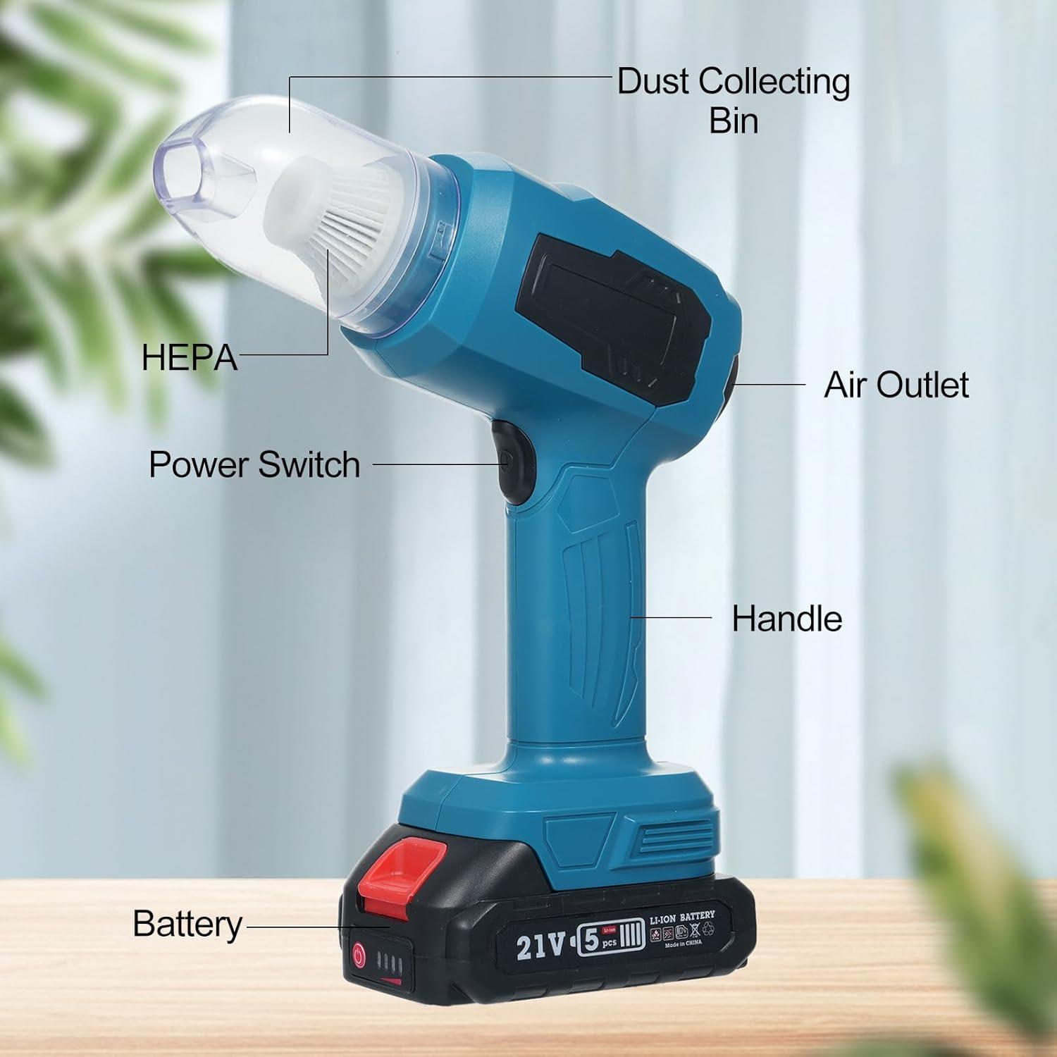 Aspiradora de Mano Inalámbrica Mulcort 16000PA 4 en 1