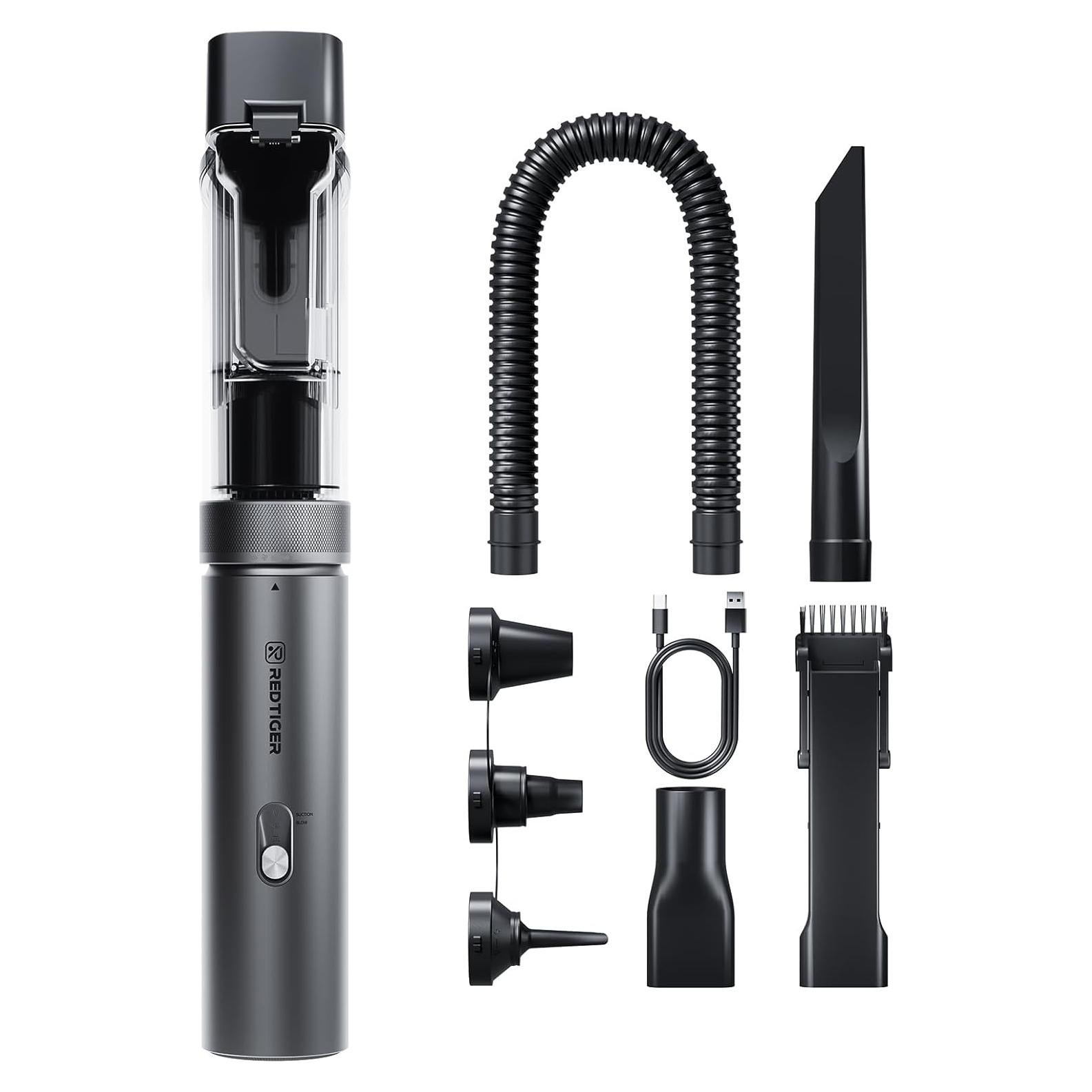 Aspiradora Inalámbrica REDTIGER VAC21 21000PA 70 Min Carga Rápida