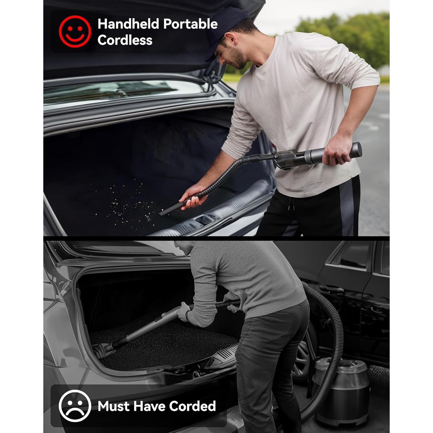 Aspiradora Inalámbrica REDTIGER VAC21 21000PA 70 Min Carga Rápida