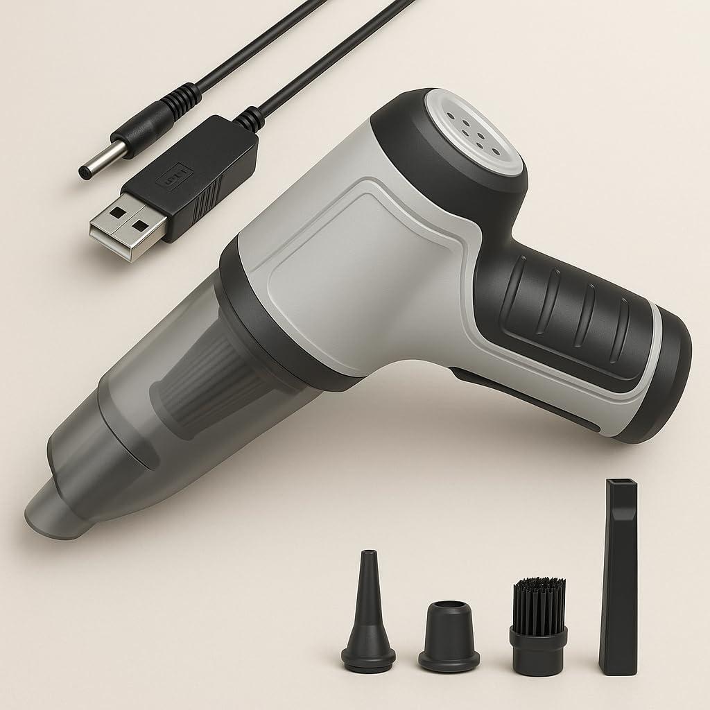 Aspiradora de Mano GajetNest GJ Plateado 2-en-1 HEPA 9000 PA