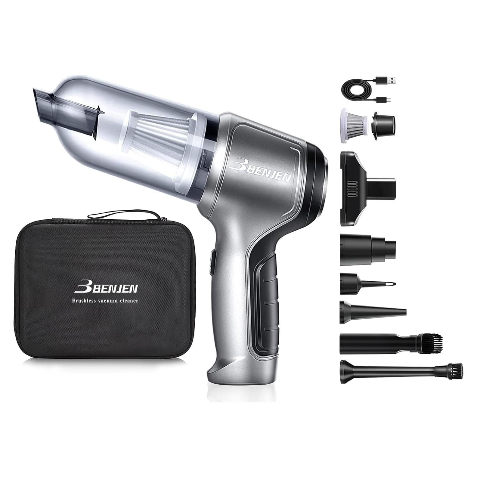 Aspiradora Portátil BENJEN 4 en 1 Inalámbrica 15000PA