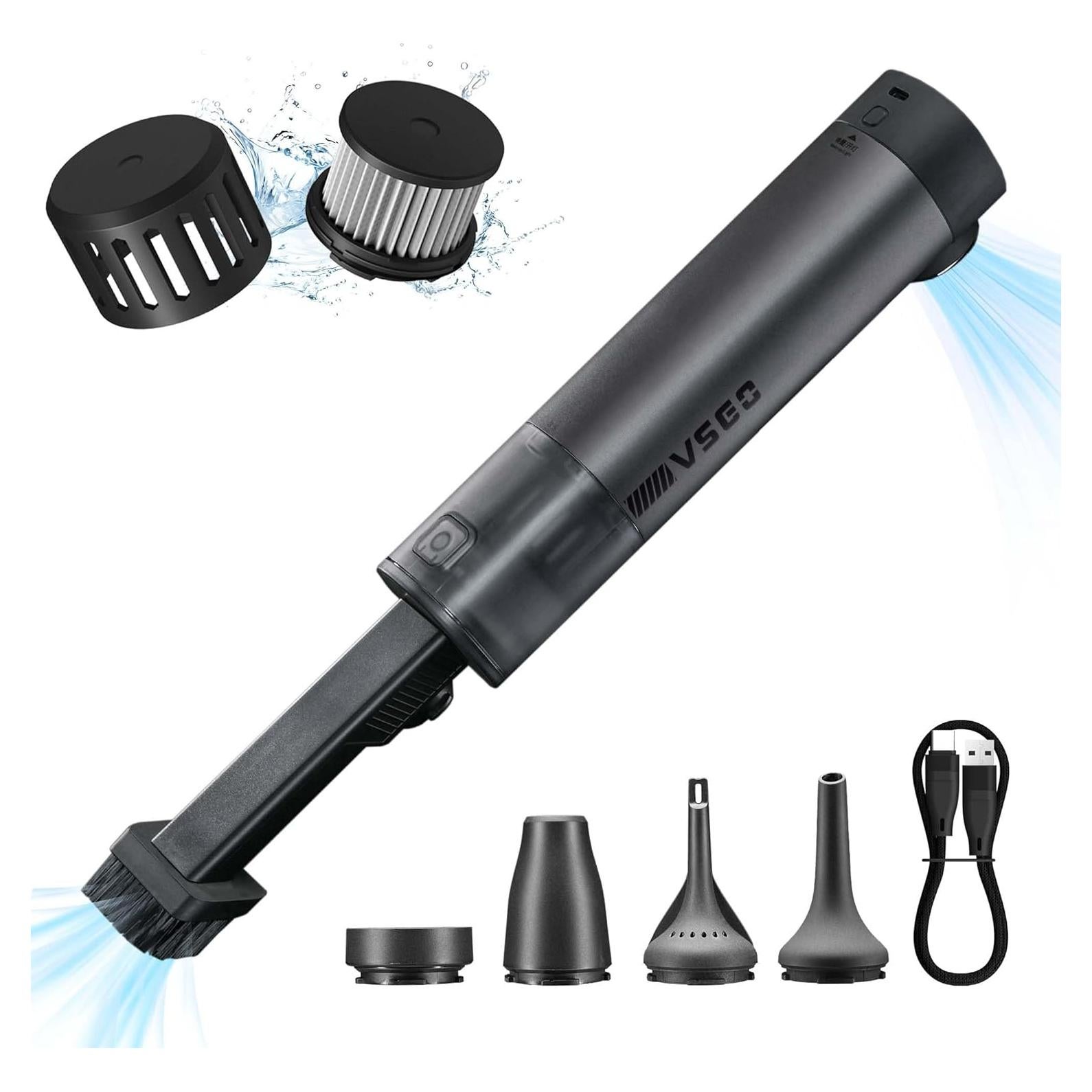 Aspiradora de Coche Inalámbrica VSGO V-EB02-S1E 17000Pa 5 en 1