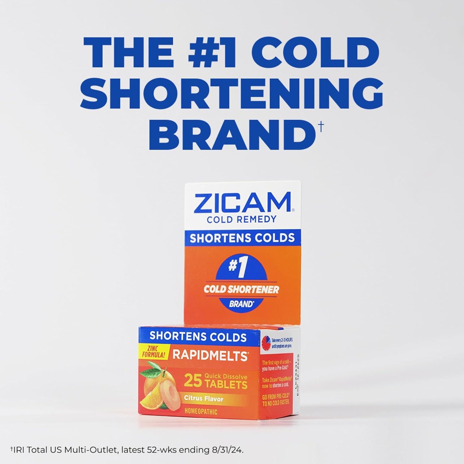 Zicam Remedio para el Resfriado Zinc Rapidmelts Cereza 18 Tabletas