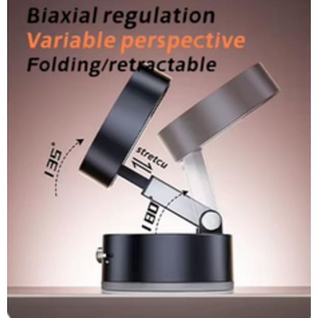 Soporte para Teléfono Móvil Magnético Plegable Succión Negro