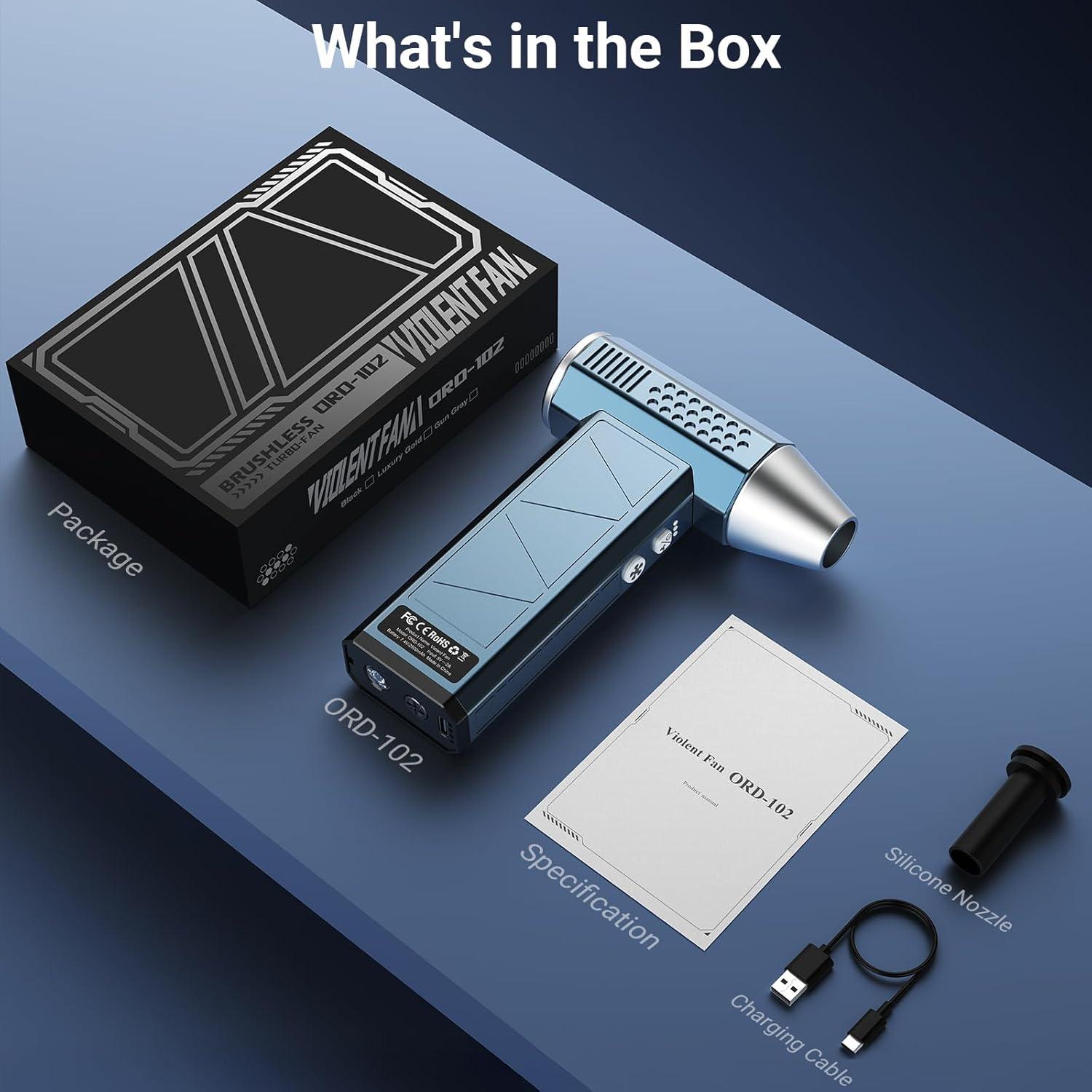 Soplador de Aire Comprimido Hingso 380000RPM Recargable 6000mAh