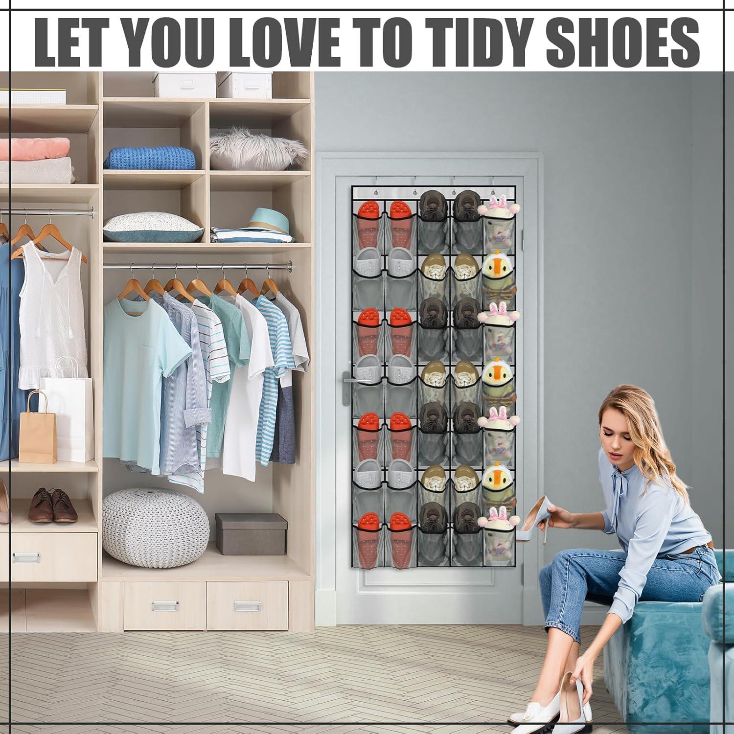 Organizador de Zapatos Windyun 2 Pcs 35 Bolsillos Malla