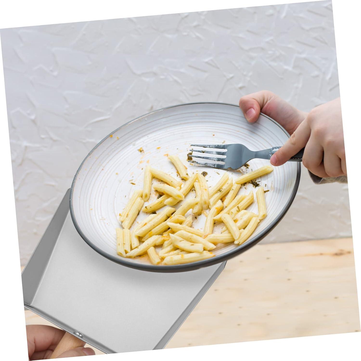 Mini Recogedor de Basura Healifty de Acero Inoxidable Plata 22x14cm