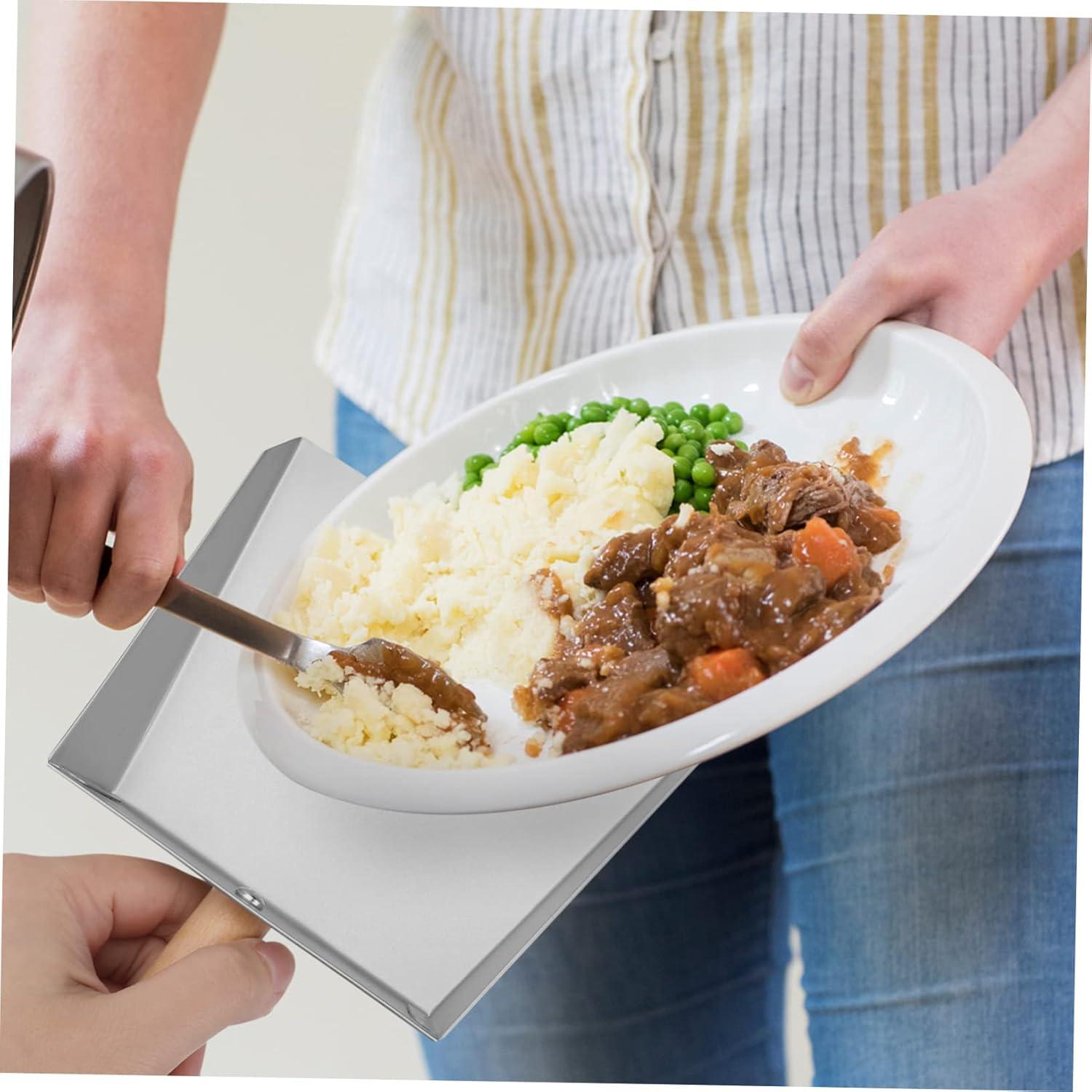 Mini Recogedor de Basura Healifty de Acero Inoxidable Plata 22x14cm