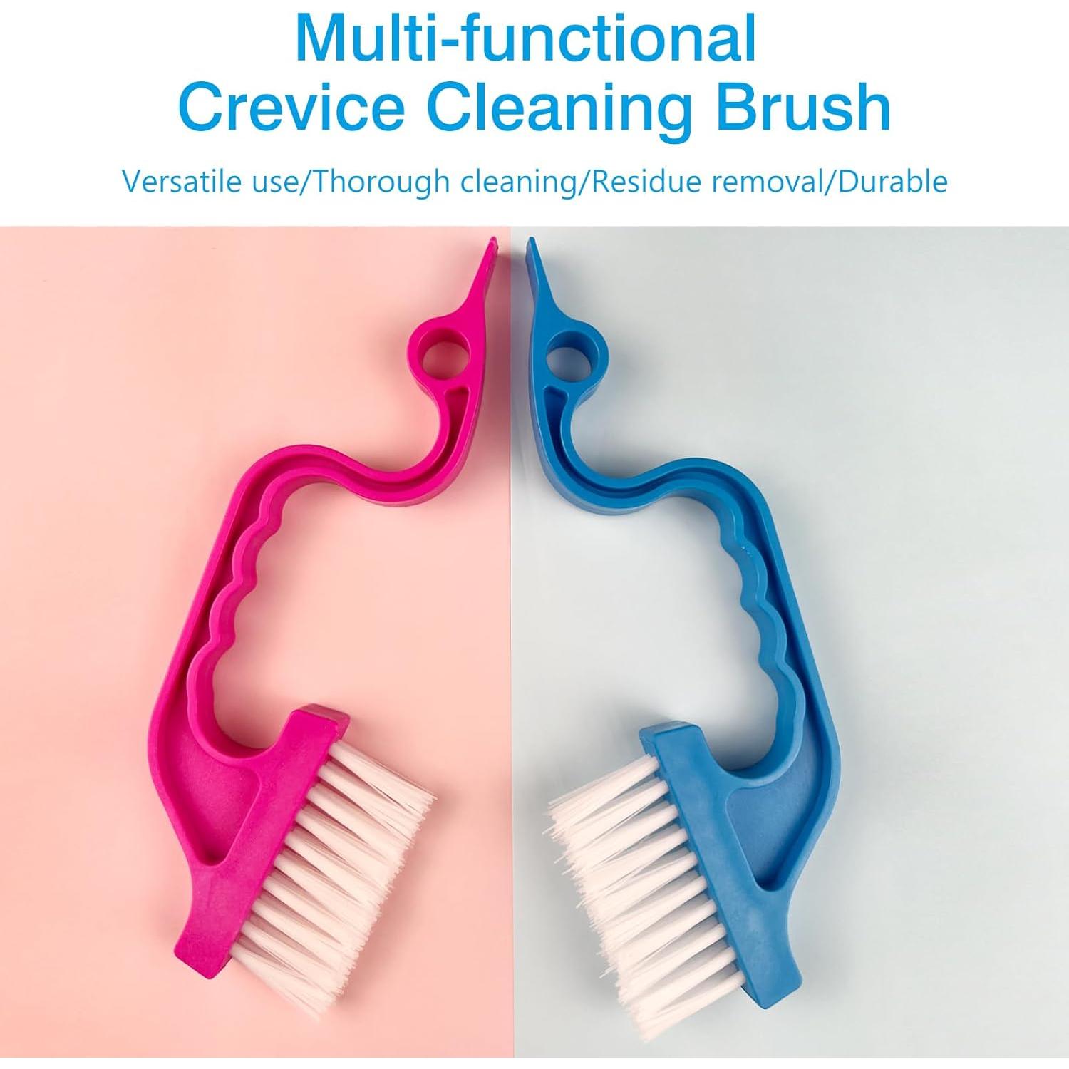 Juego de Cepillos de Limpieza de Rieles de Ventana Jaasuee - 2 Unidades Ergonómicas