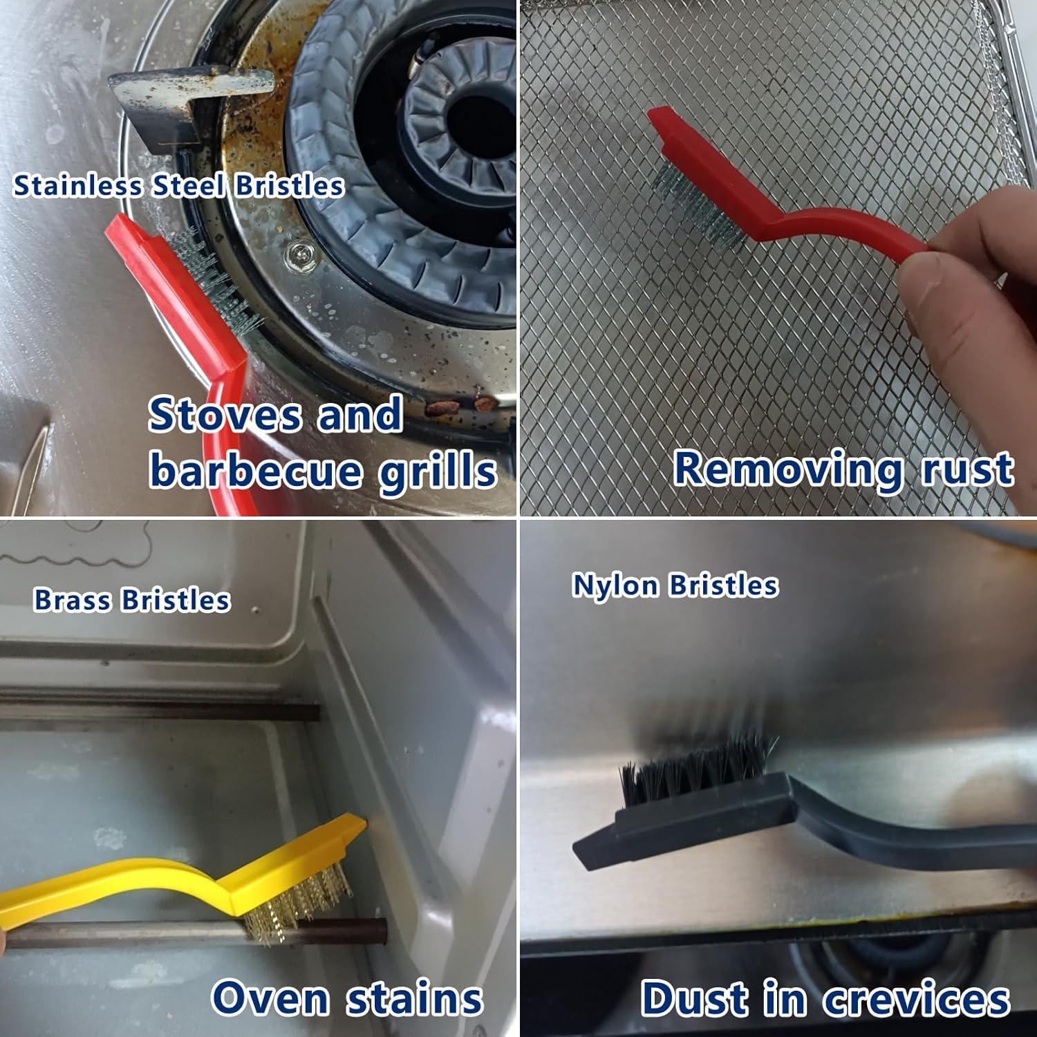 12 Cepillos de Limpieza de Ranuras CRAFNEW - Multiusos para Baño y Cocina