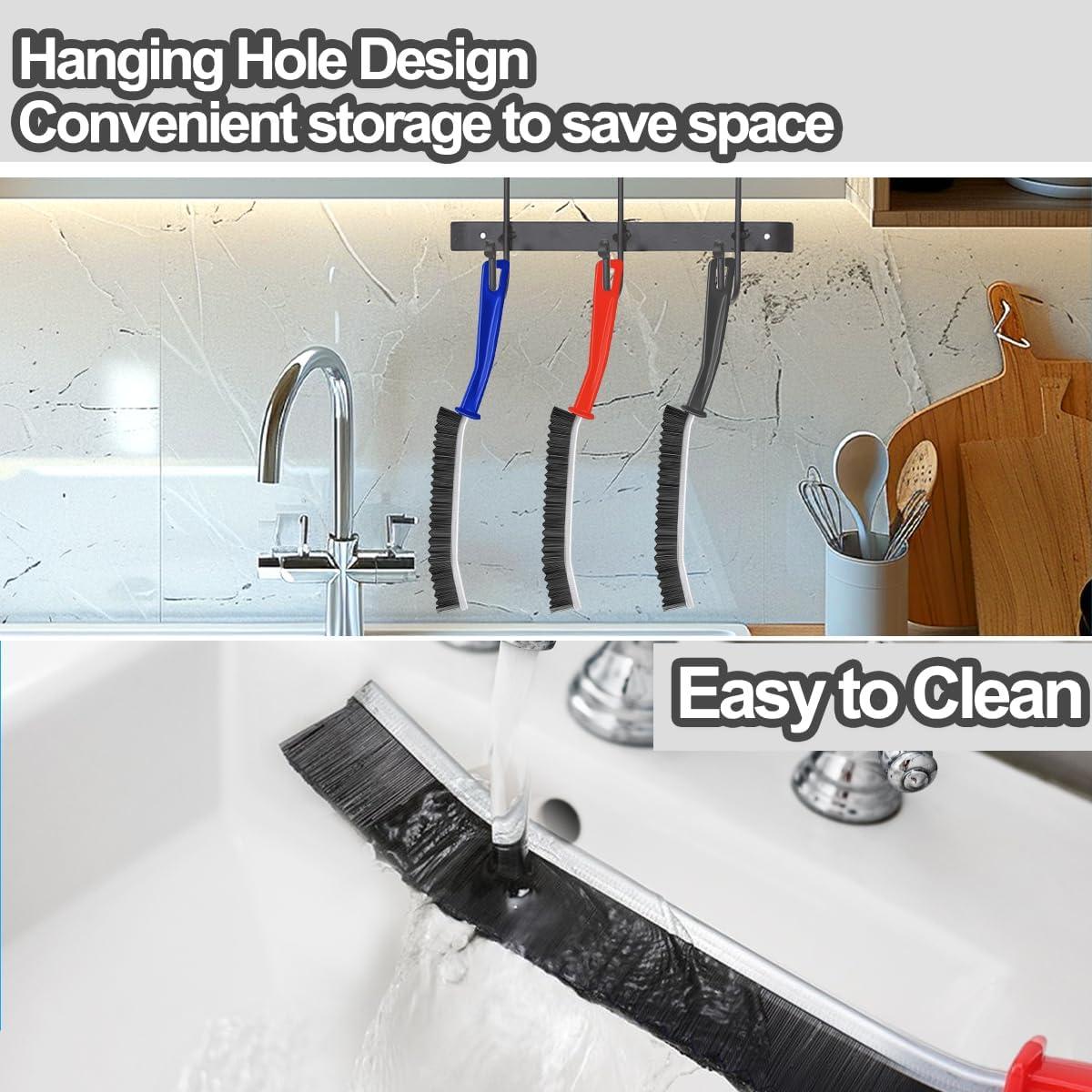 Cepillo de Limpieza de Ranuras XANGNIER 3 Pcs Cerdas Duras