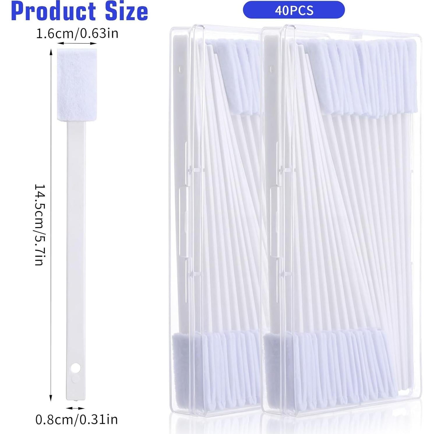 40 Cepillos de Limpieza Desechables HaiFafafaing - Blanco