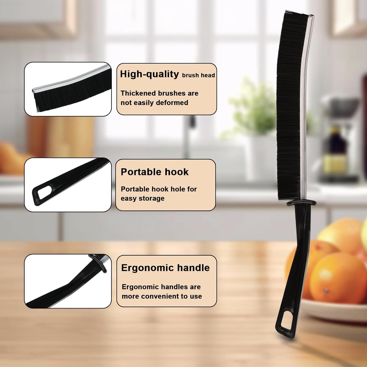 5 Cepillos de Limpieza de Grietas UFOGIFF - Alta Elasticidad