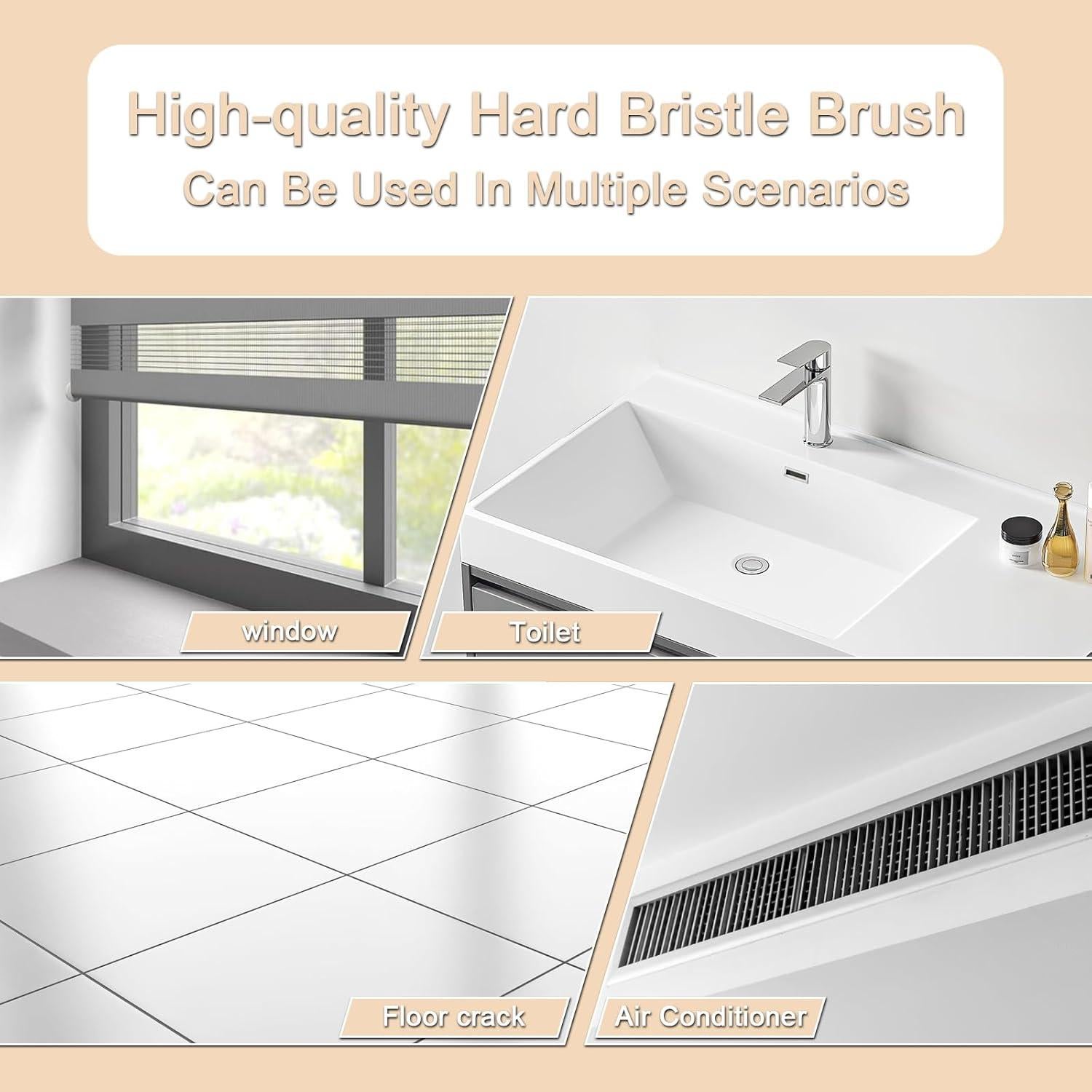 5 Cepillos de Limpieza de Grietas UFOGIFF - Alta Elasticidad