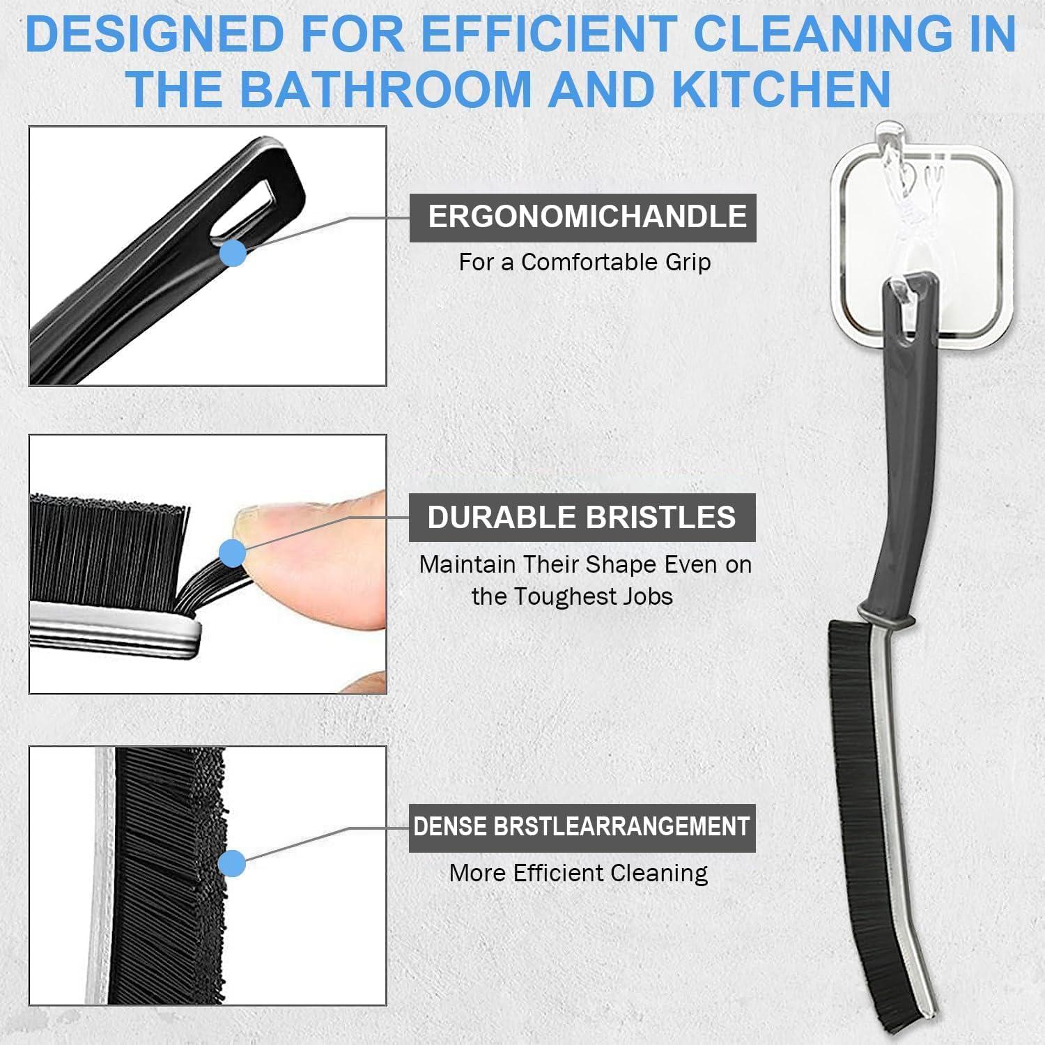 Cepillo de limpieza de ranuras VeranCo 3 piezas cerdas duras