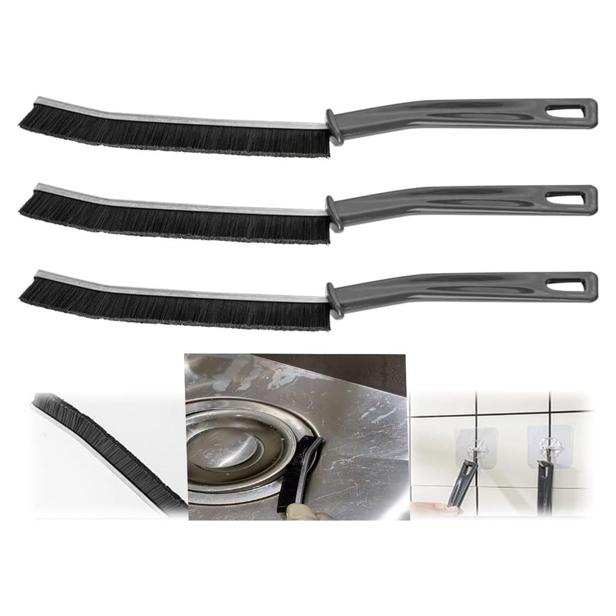 Juego de 3 cepillos de limpieza ProCover para ranuras y esquinas