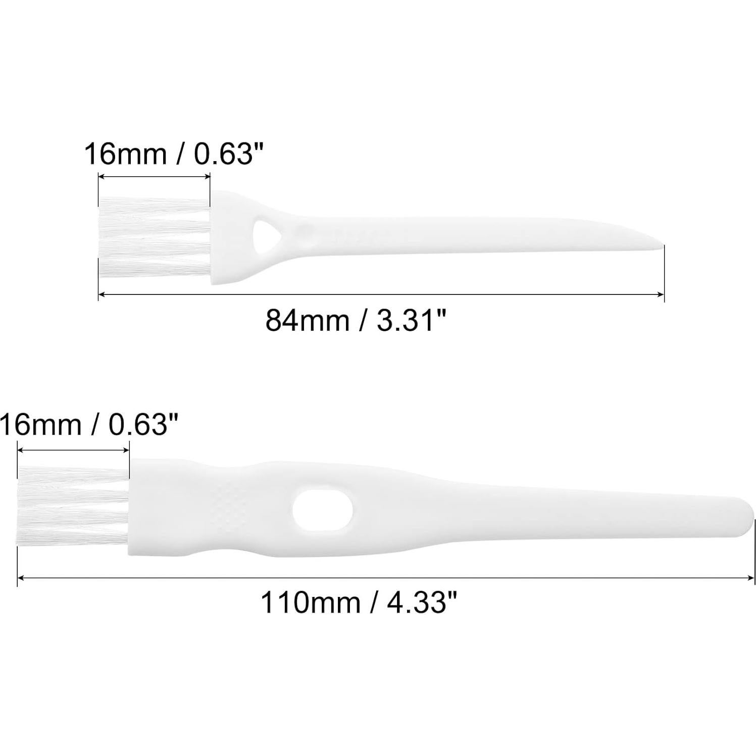 Cepillos de Limpieza MECCANIXITY 8 Piezas Nylon Blanco