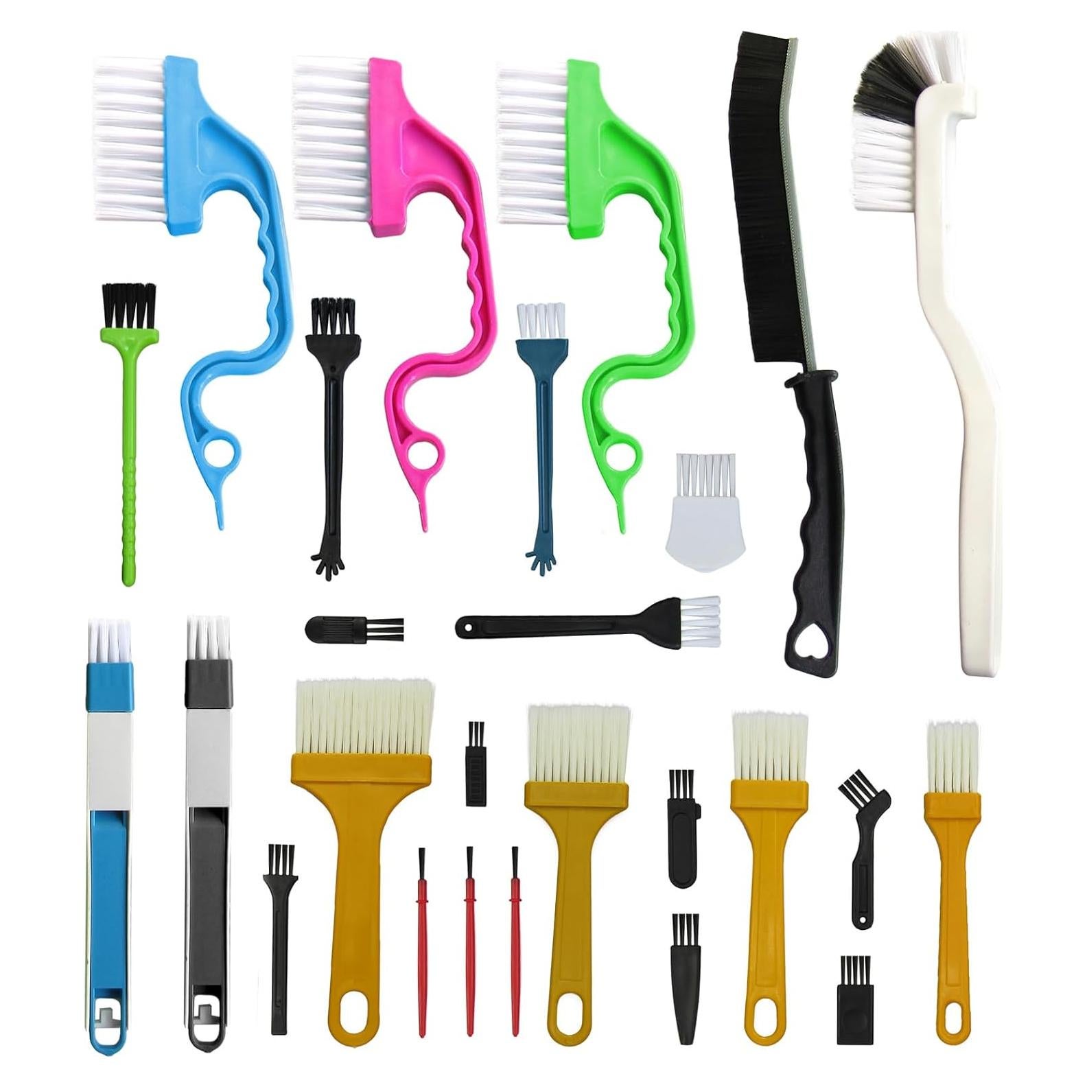 Juego de 26 Cepillos de Limpieza CRAFNEW para Grietas y Ranuras